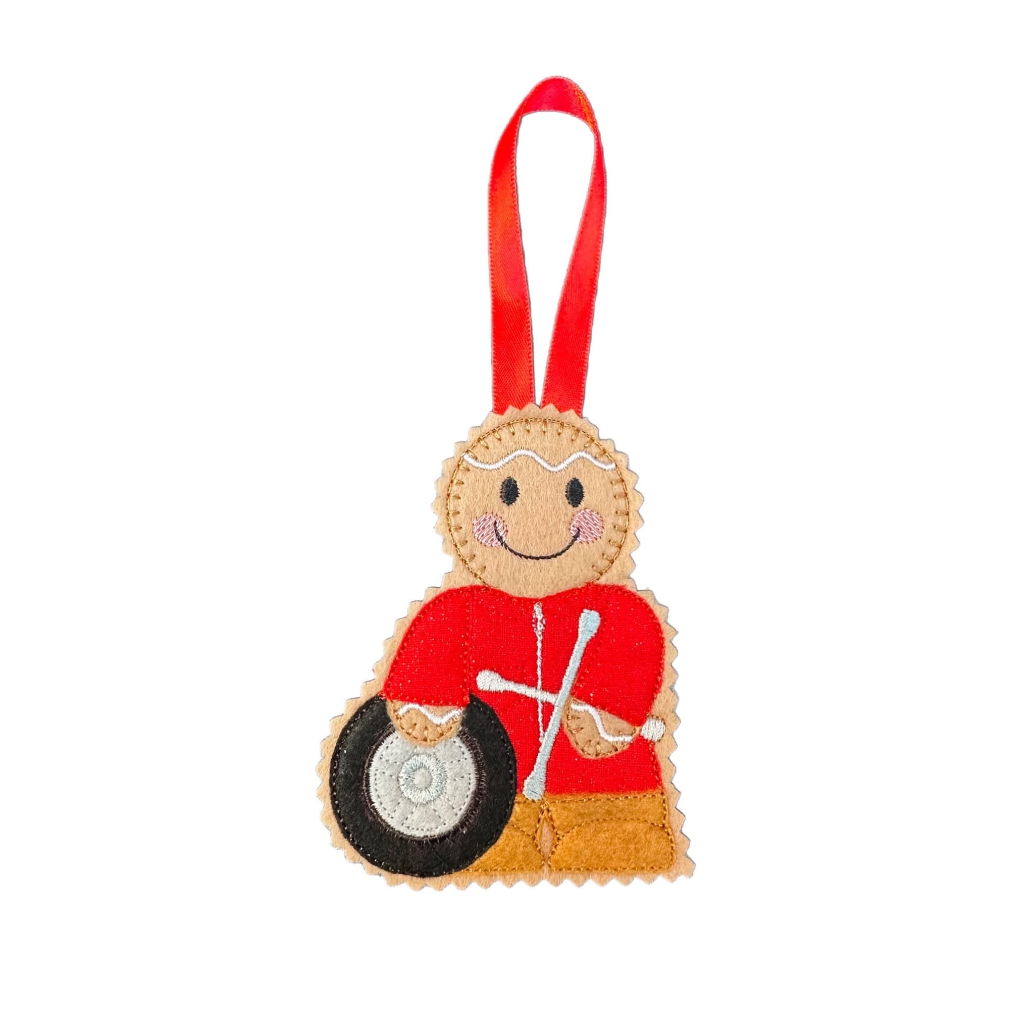 Tyre Fitter Gingerbread Man Felt Decoration