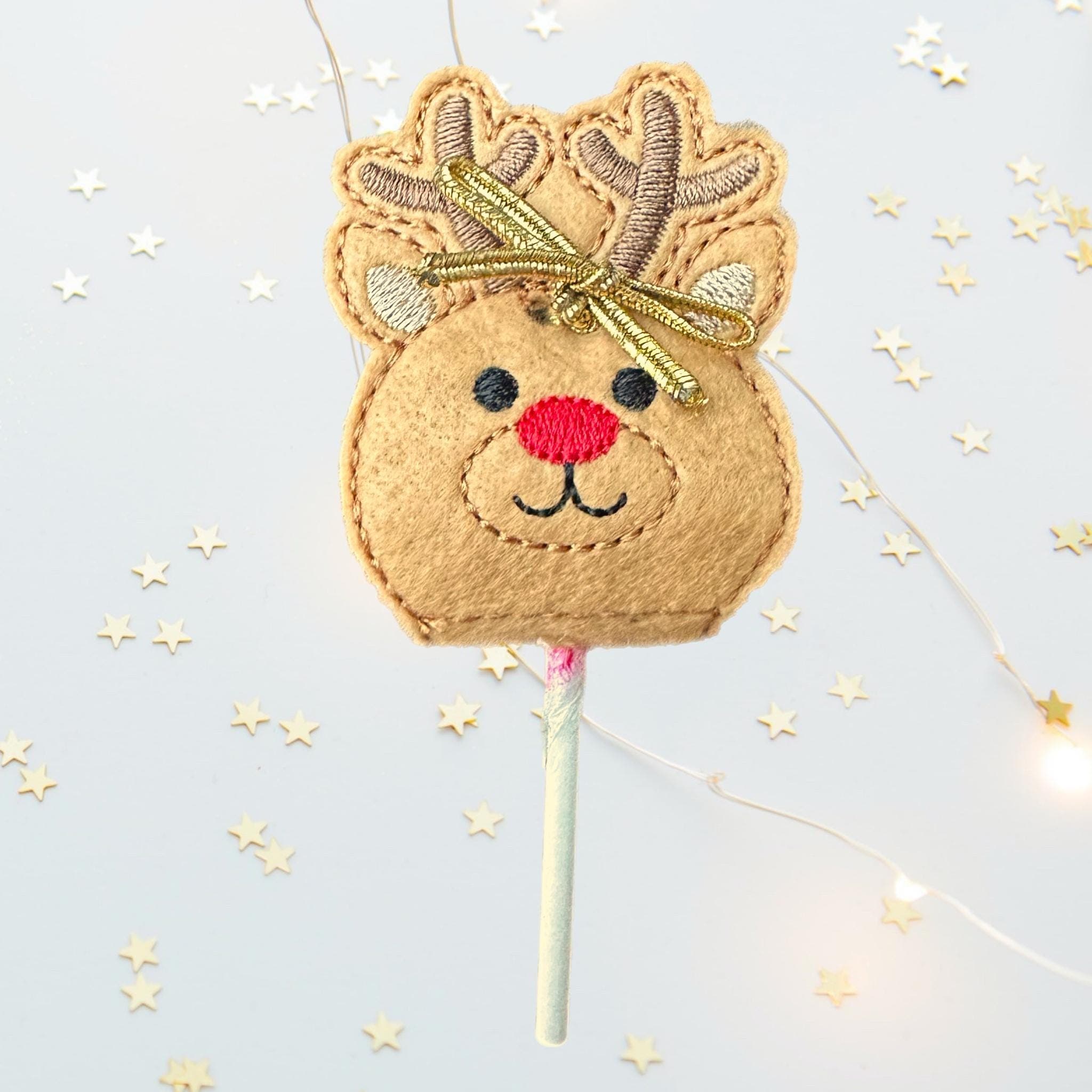 Reindeer Felt Lollipop Holder – Christmas Party Favour — image 3