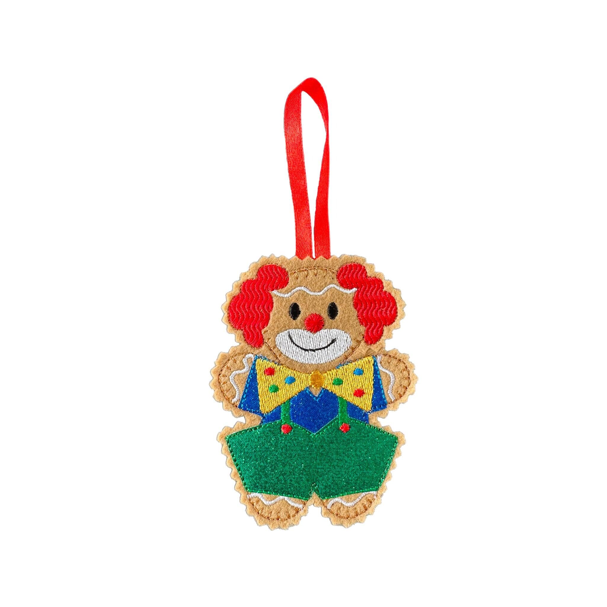 Clown Gingerbread Felt Decoration — image 3