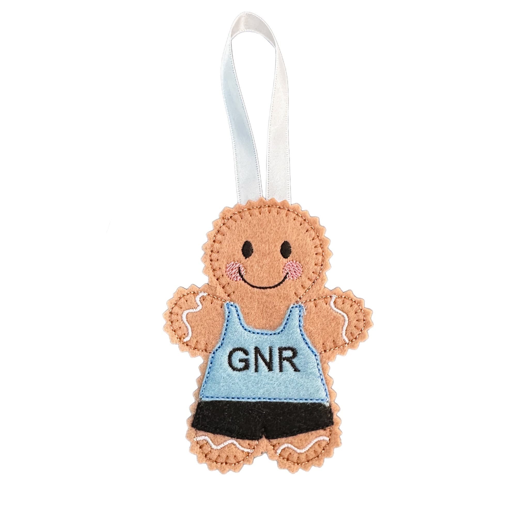 Runner / Jogger Gingerbread Man Felt Decoration