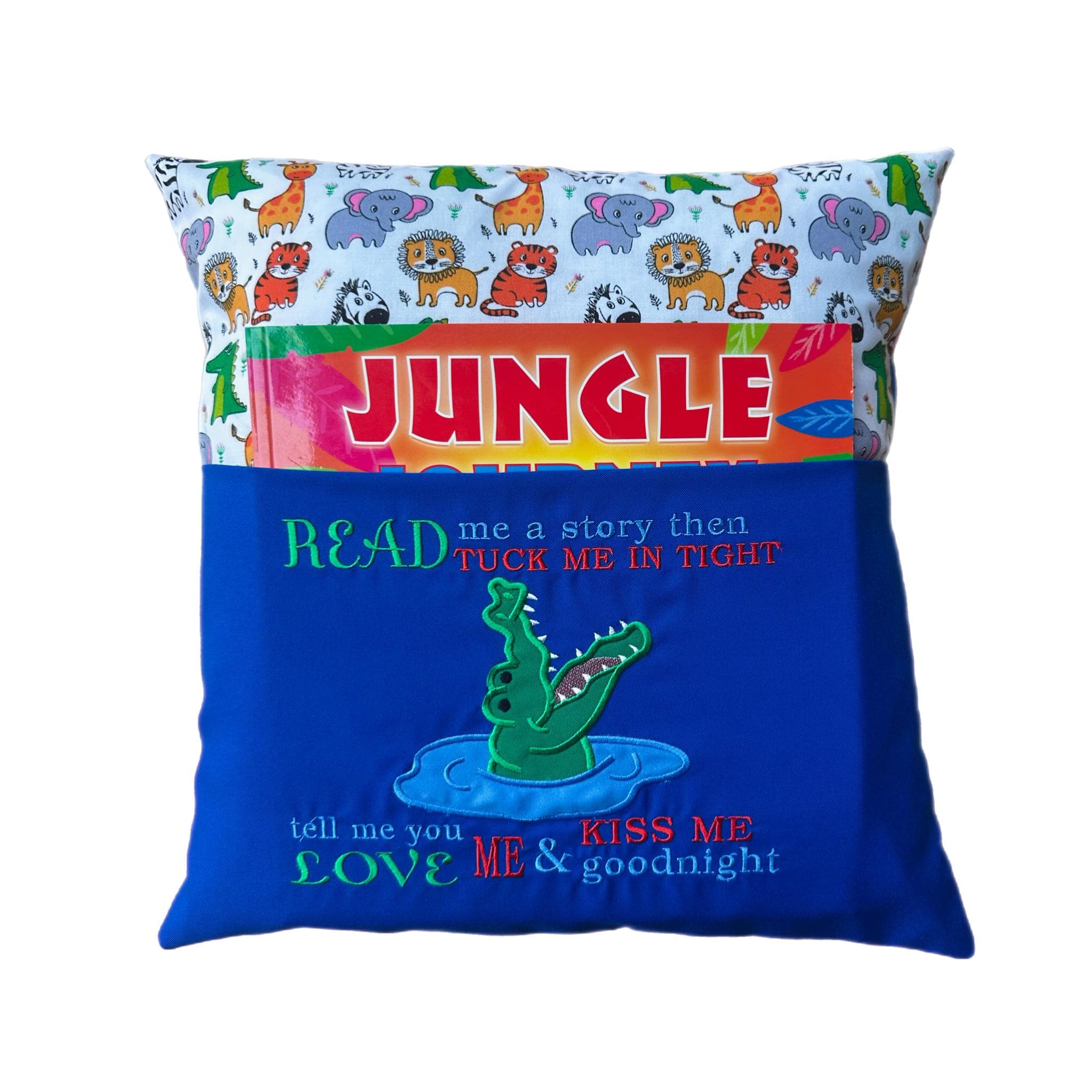Crocodile Reading Pillow / Book Cushion — image 5