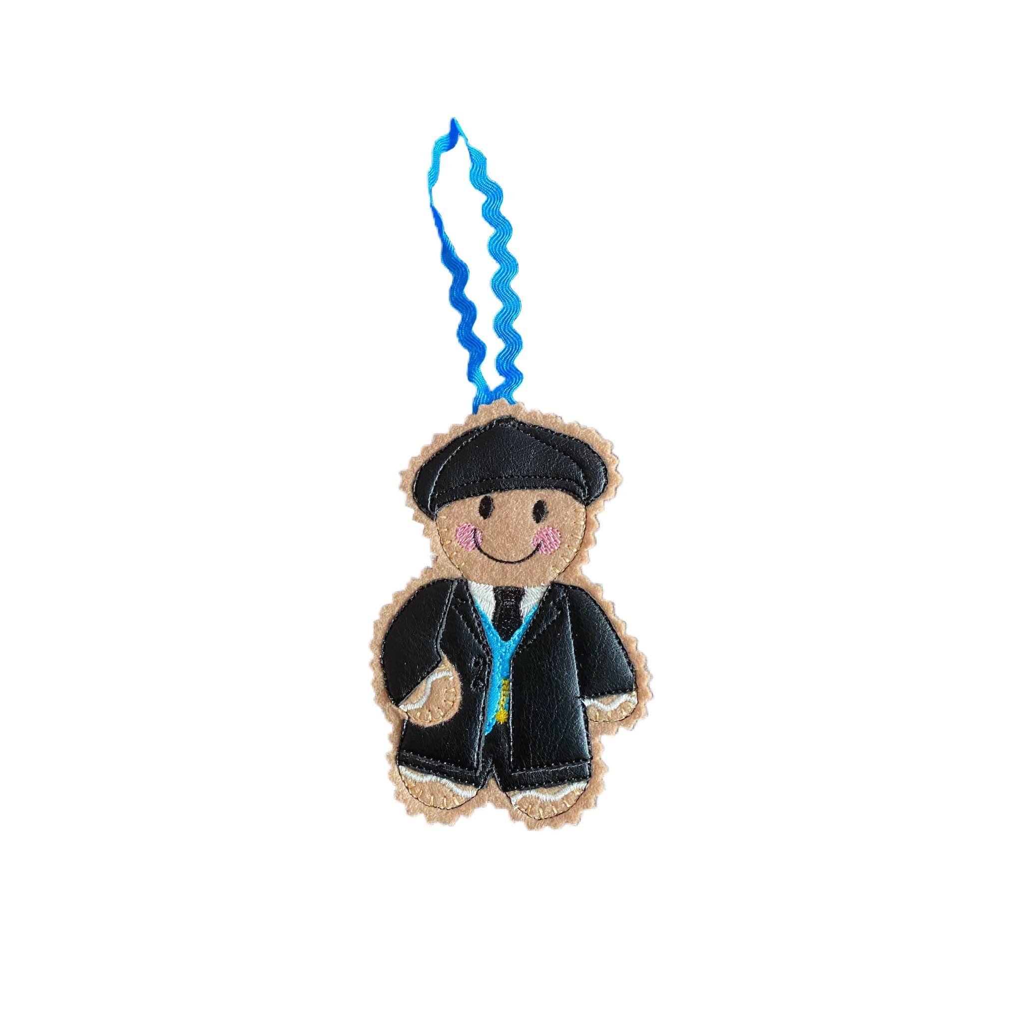 Peaky Blinder Gingerbread Man Felt Decoration