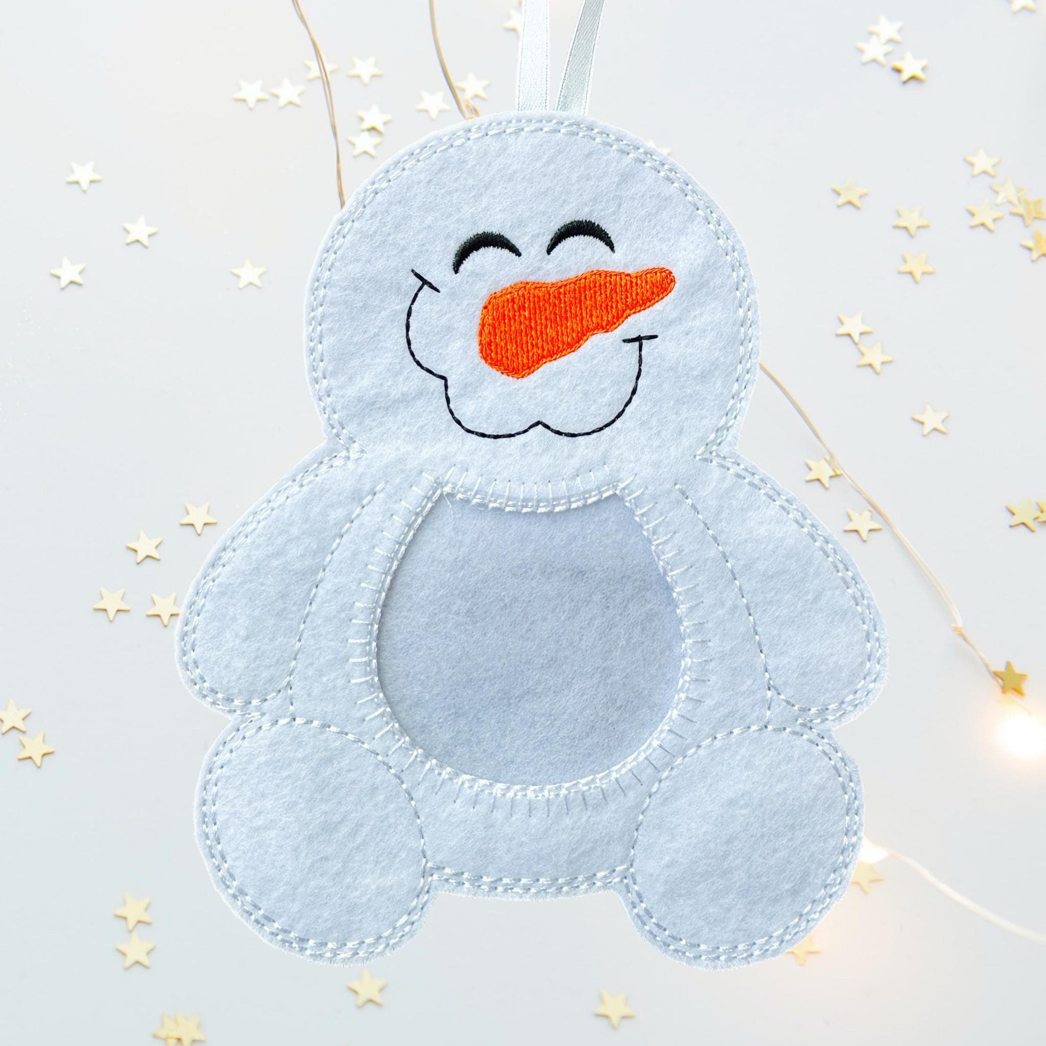 Snowman Felt Treat Bag – Christmas Sweet Holder — image 3