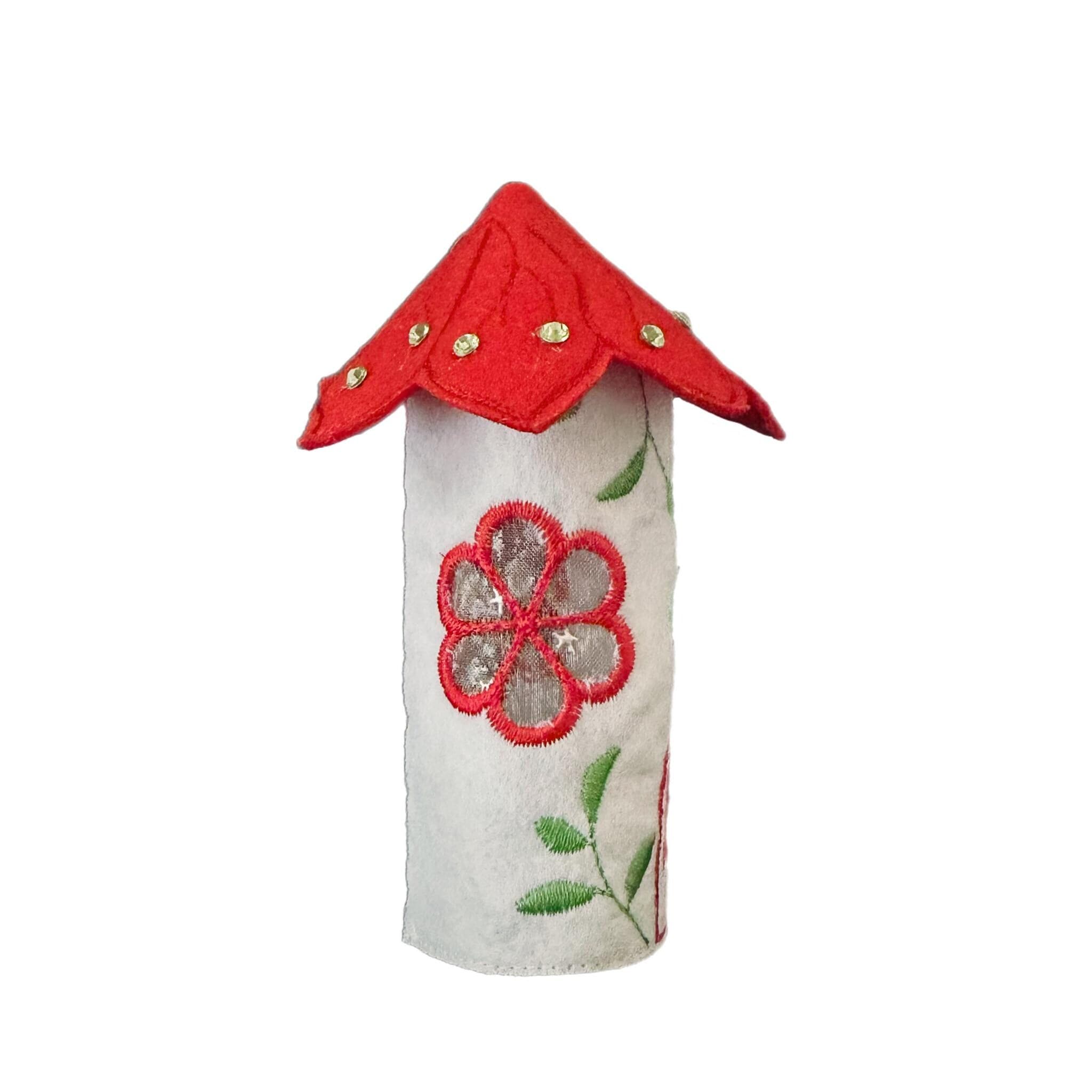 Red Petal Flower Light Fairy House — image 4