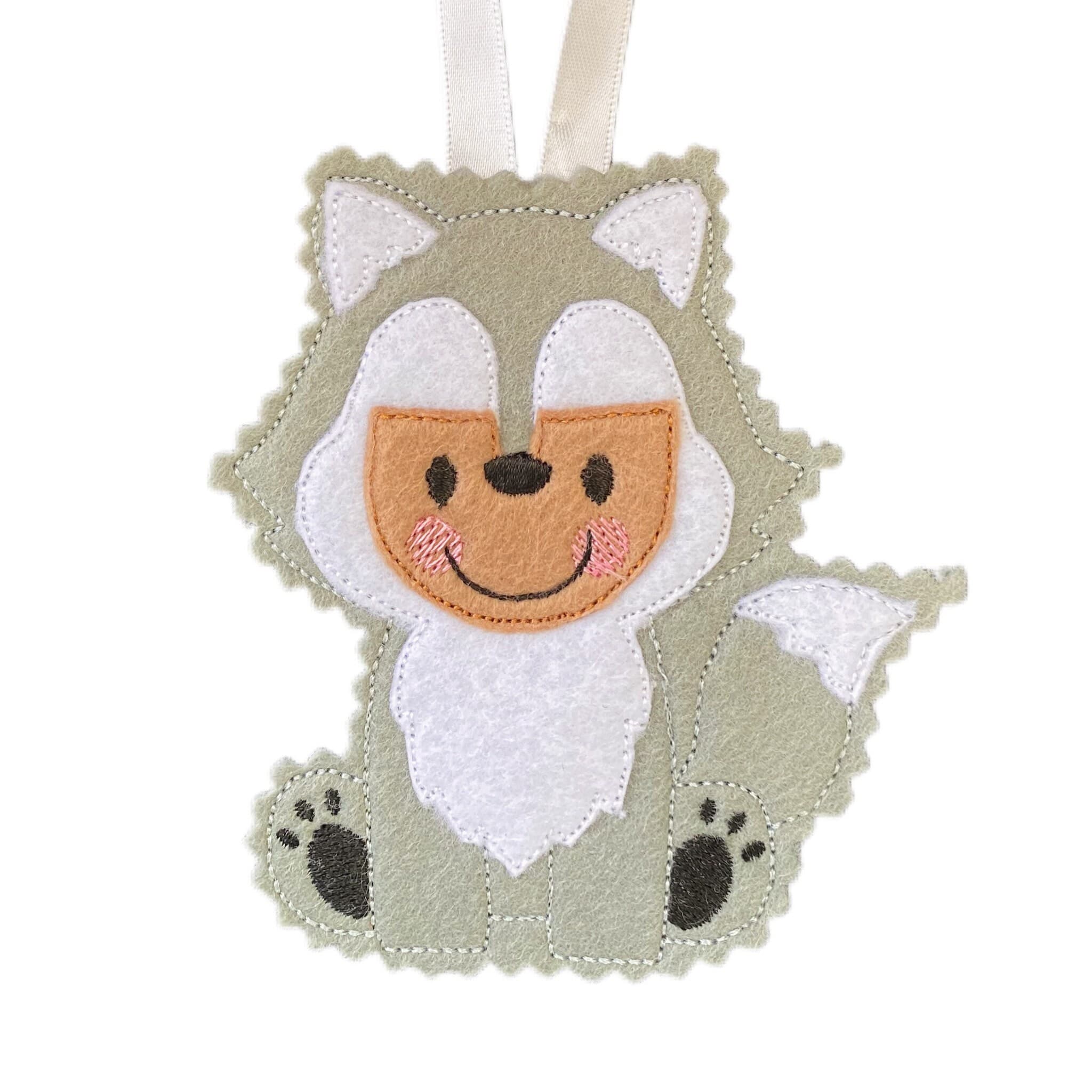 Wolf Dress Up Gingerbread Man Felt Decoration — image 2