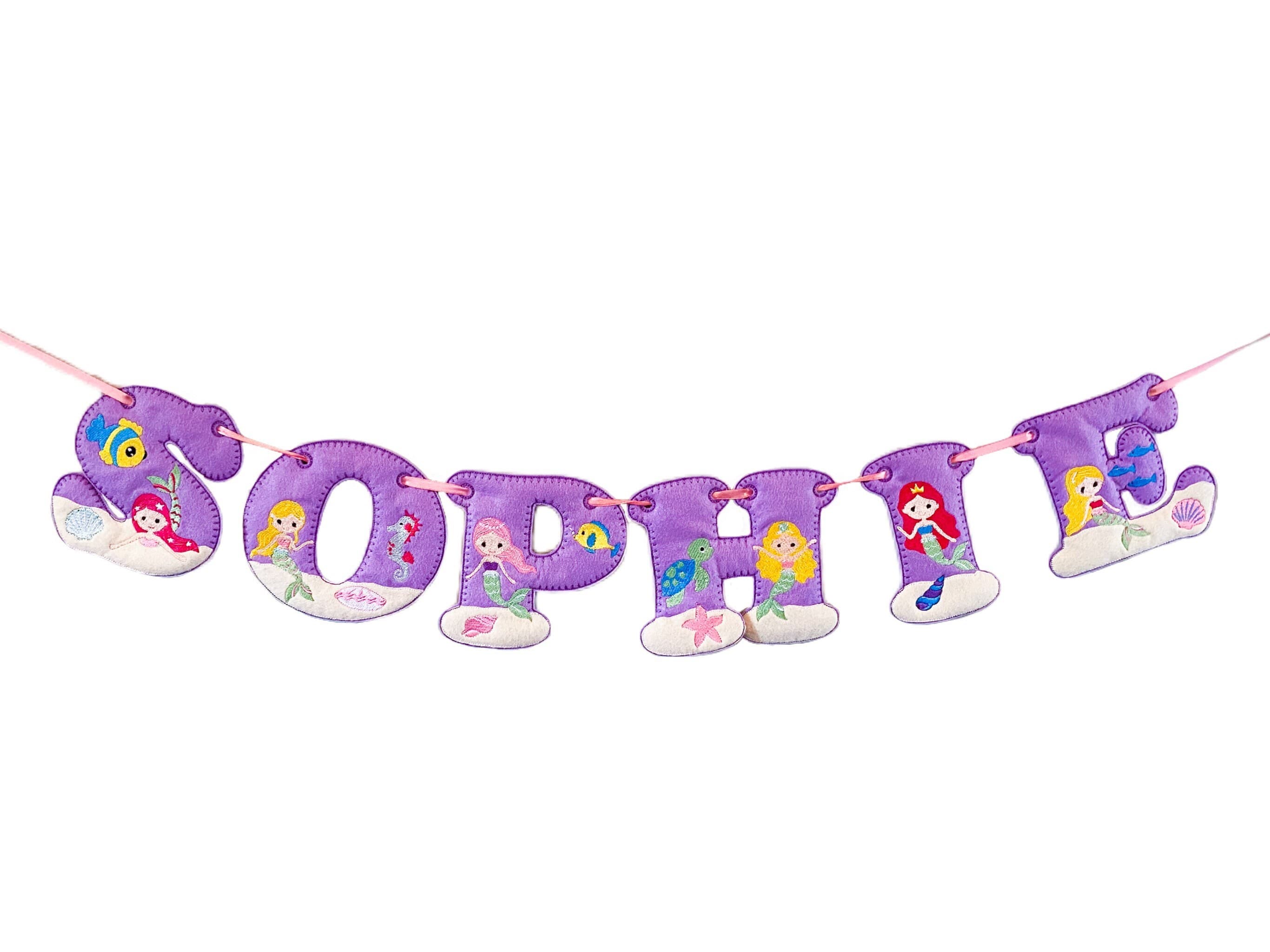 Mermaid Personalised Felt Banner / Bunting