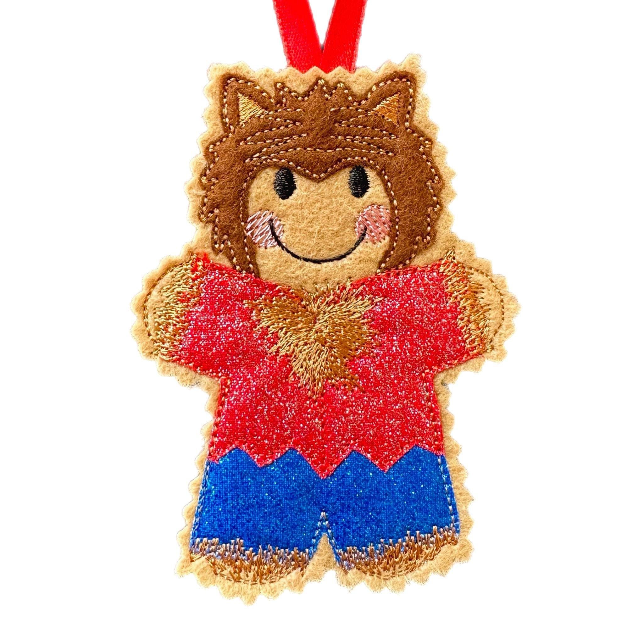 Werewolf Gingerbread Decoration – Felt Halloween Ornament — image 2