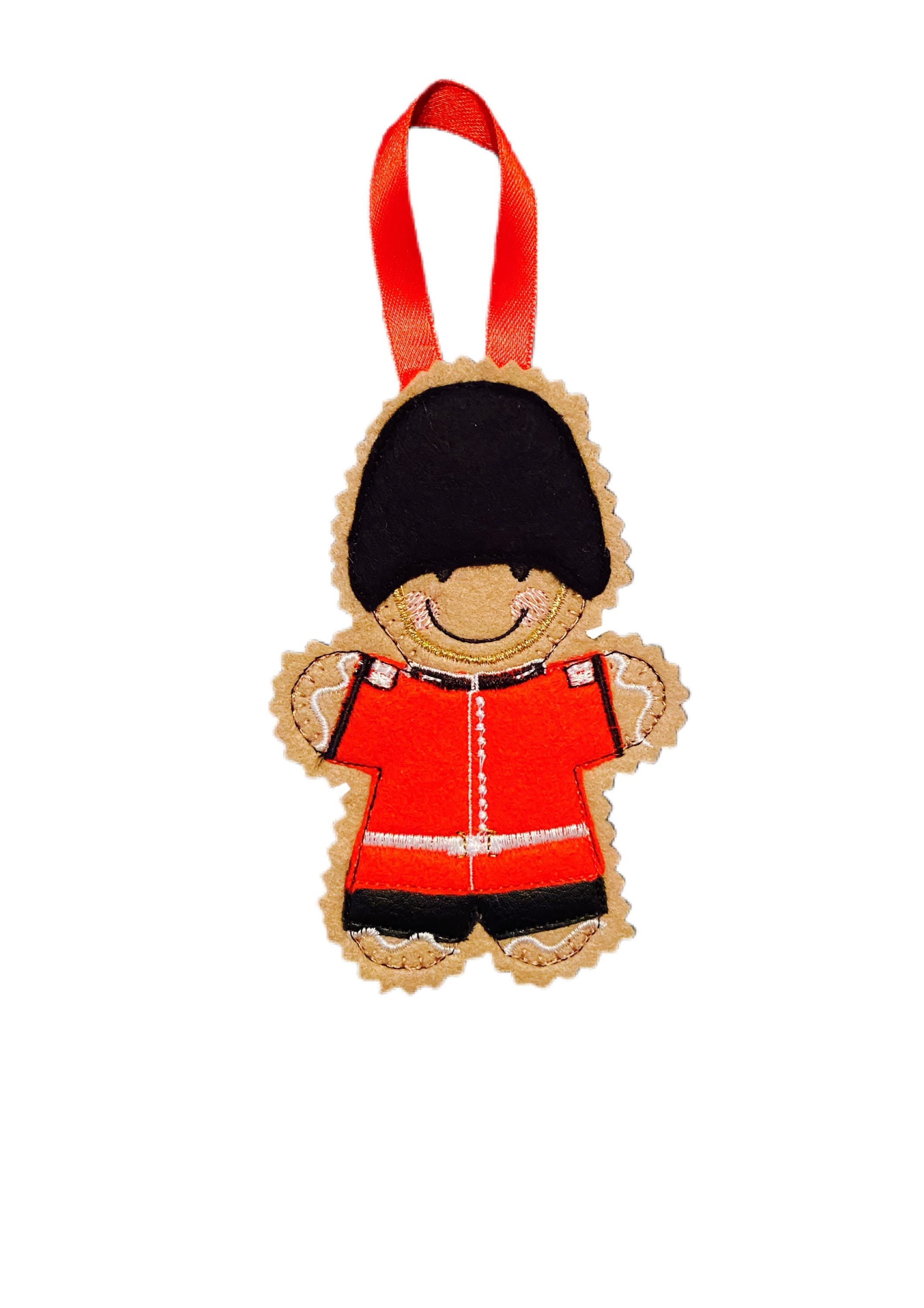 Grenadier Guard/Soldier Gingerbread Man Felt Decoration