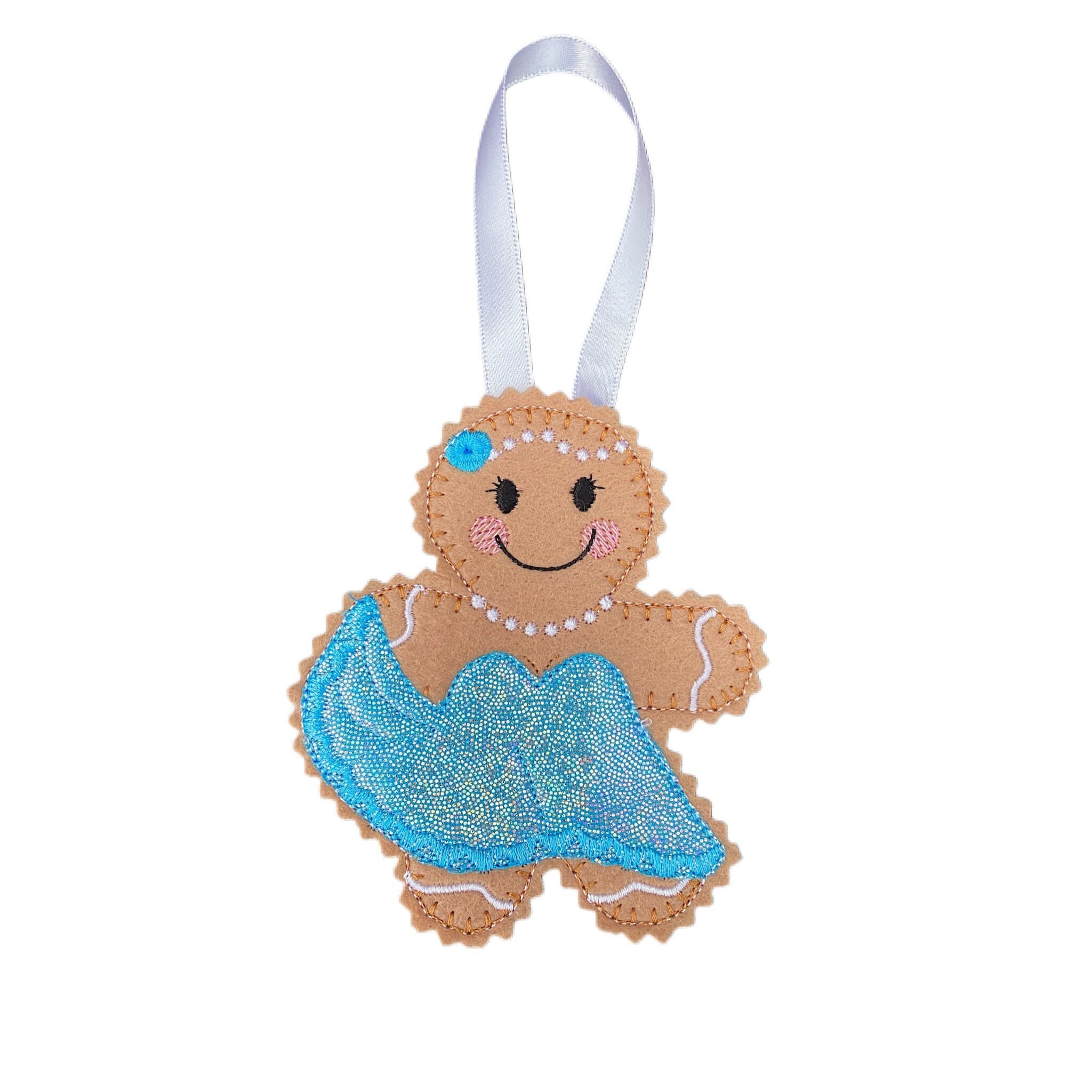 Ballroom Dancer Gingerbread Man Felt Decoration