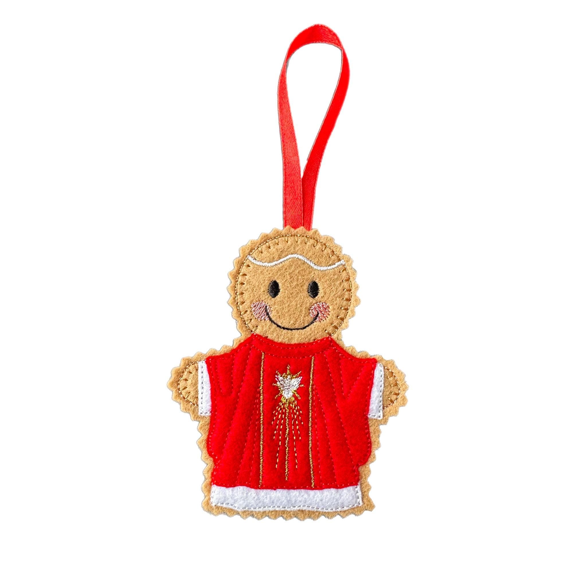 Catholic Priest Gingerbread Felt  Ornament: Religious Christmas Decor — image 3