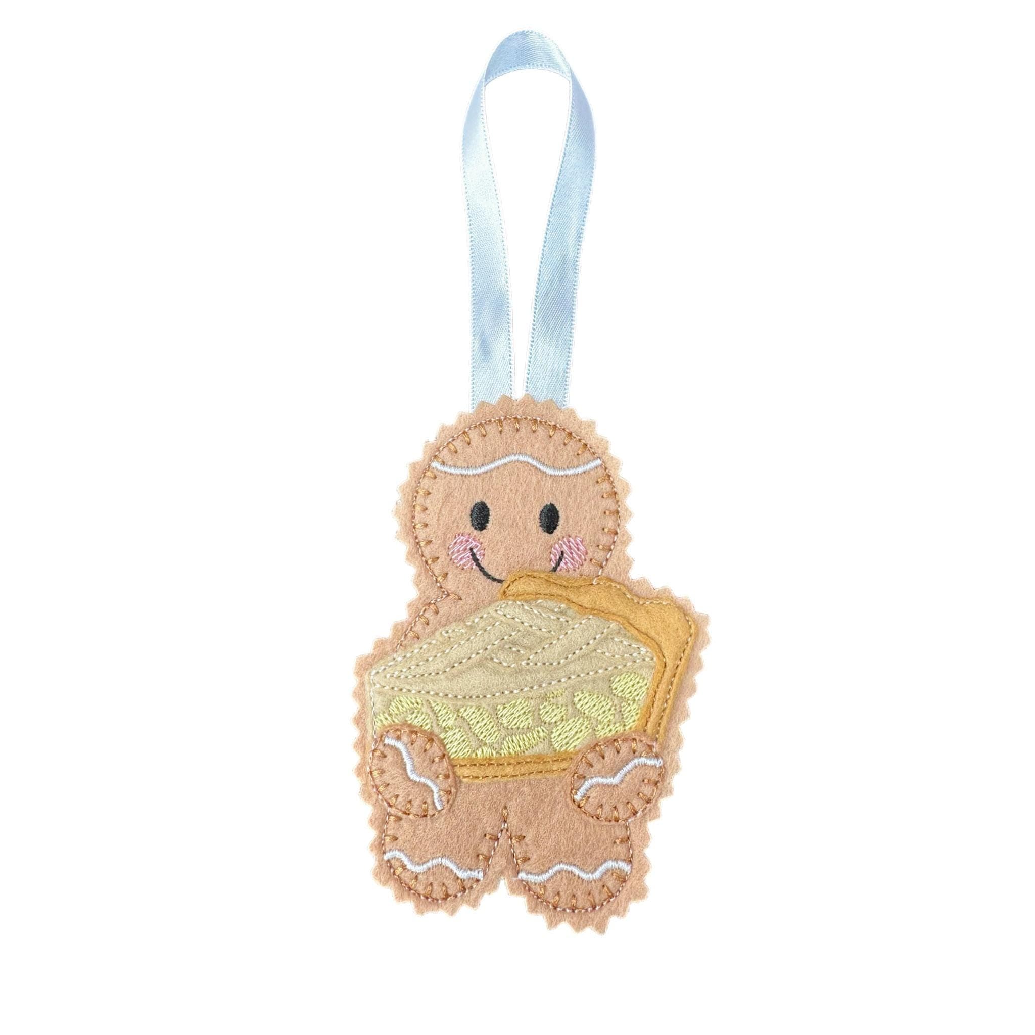 Apple Pie Gingerbread Felt Decoration — image 2