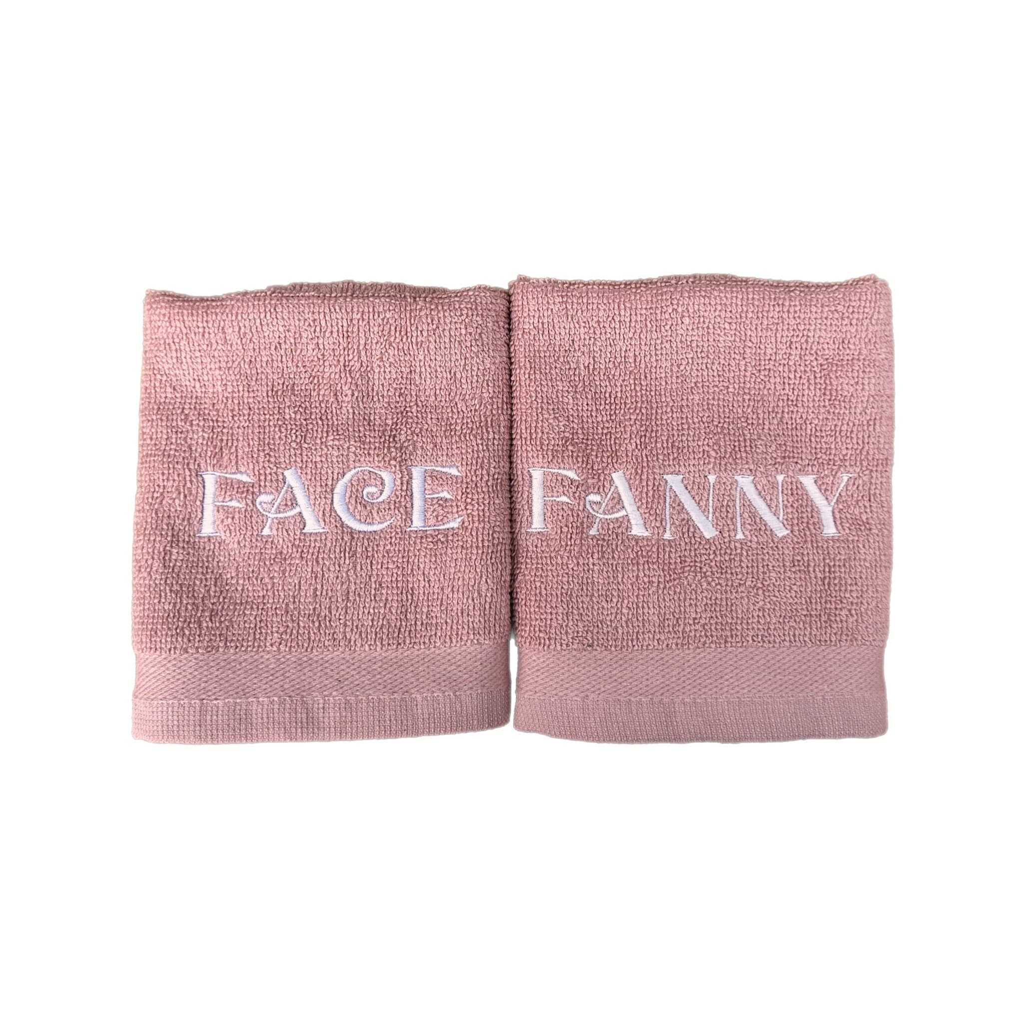Novelty face cloths flannels embroidered naughty rude stocking filler washcloths Valentine’s Day Face/Fanny — image 2