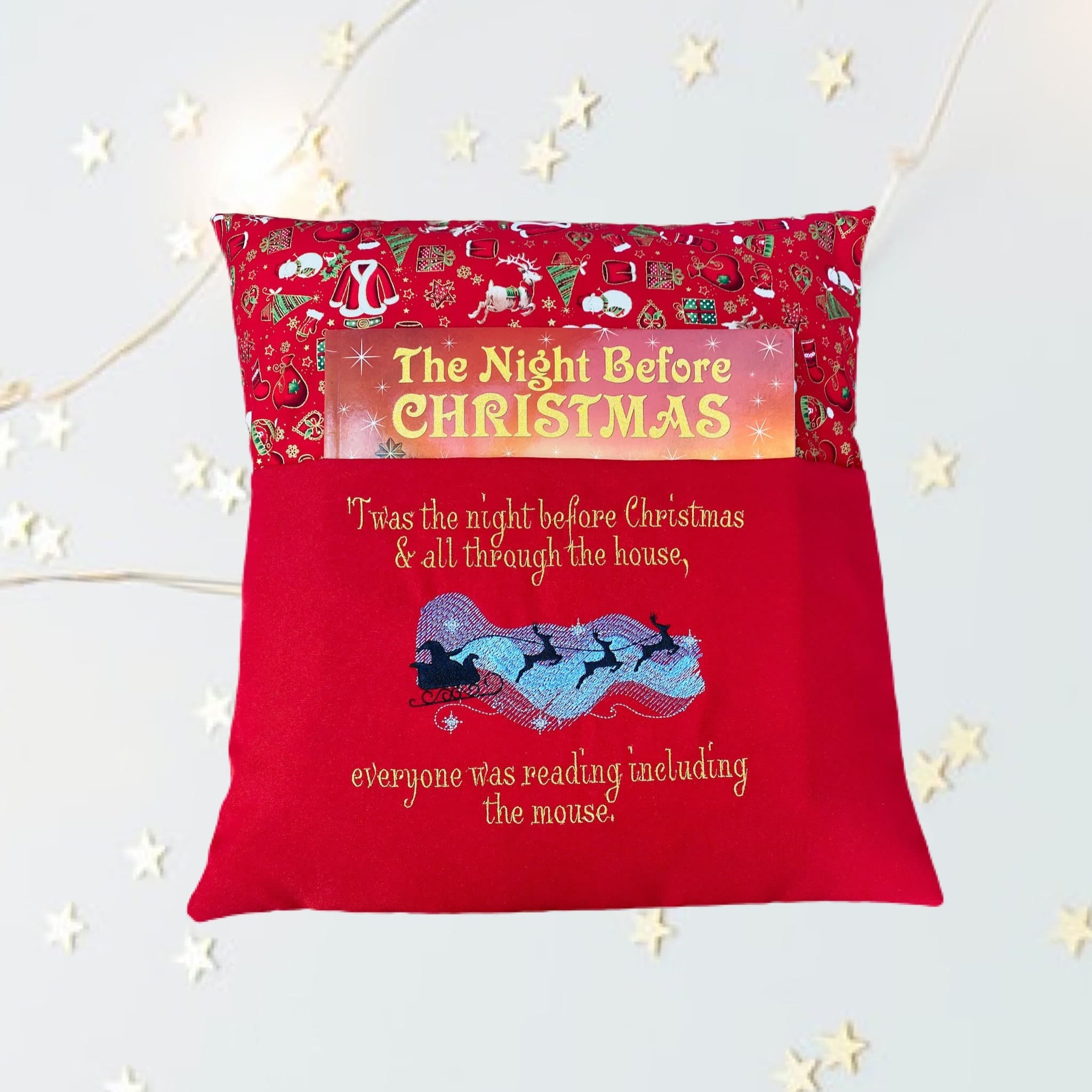 The Night Before Christmas Reading Book Cushion — image 3