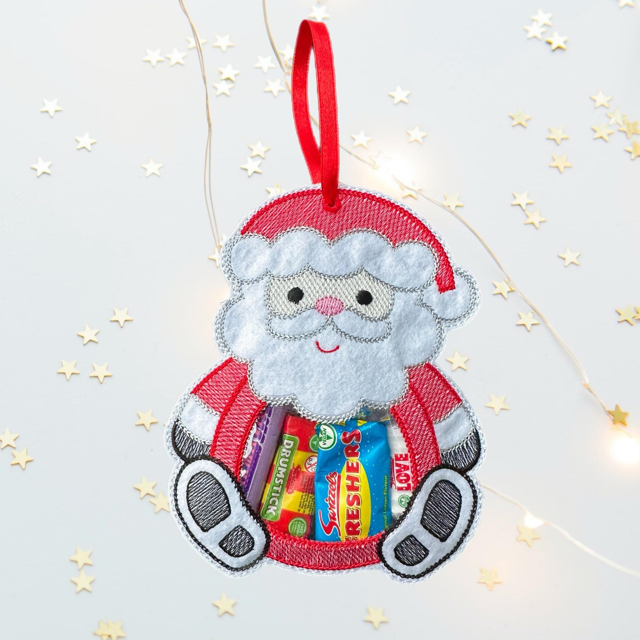Santa Claus Felt Treat Bag – Christmas Sweet Holder — image 2