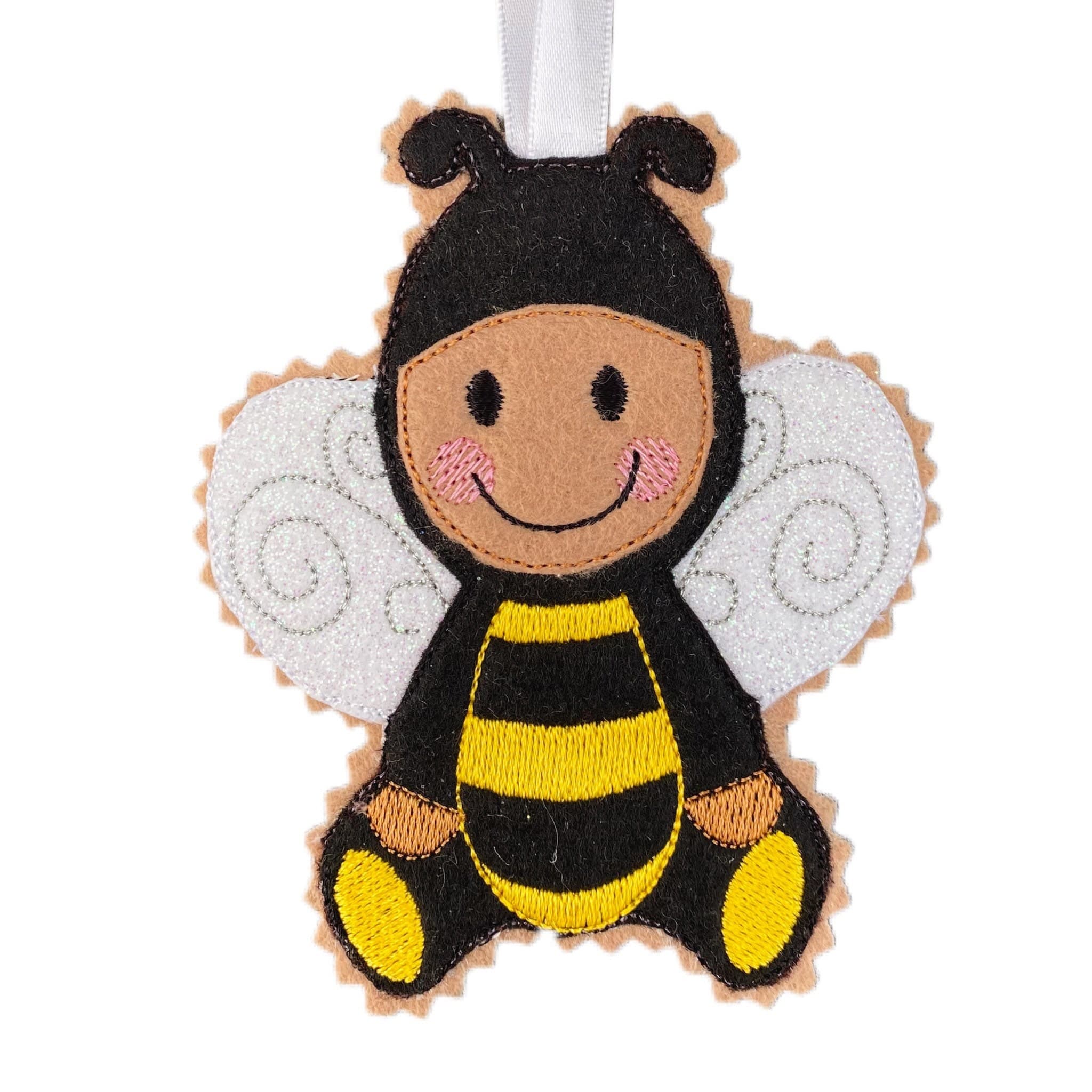 Bumblebee Dress Up Gingerbread Man Felt Decoration — image 2
