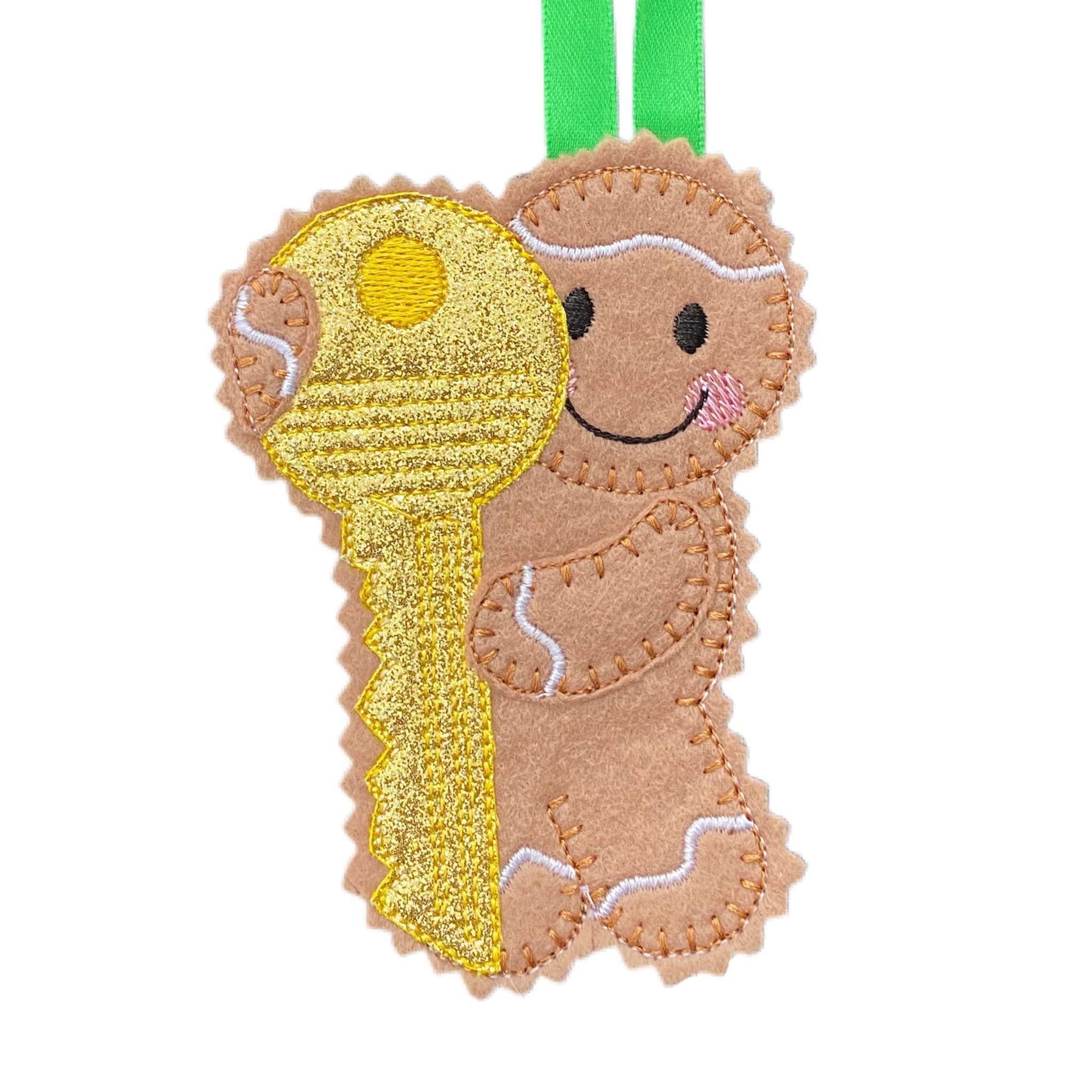 New Home / Estate Agent Gingerbread Man Felt Decoration — image 2