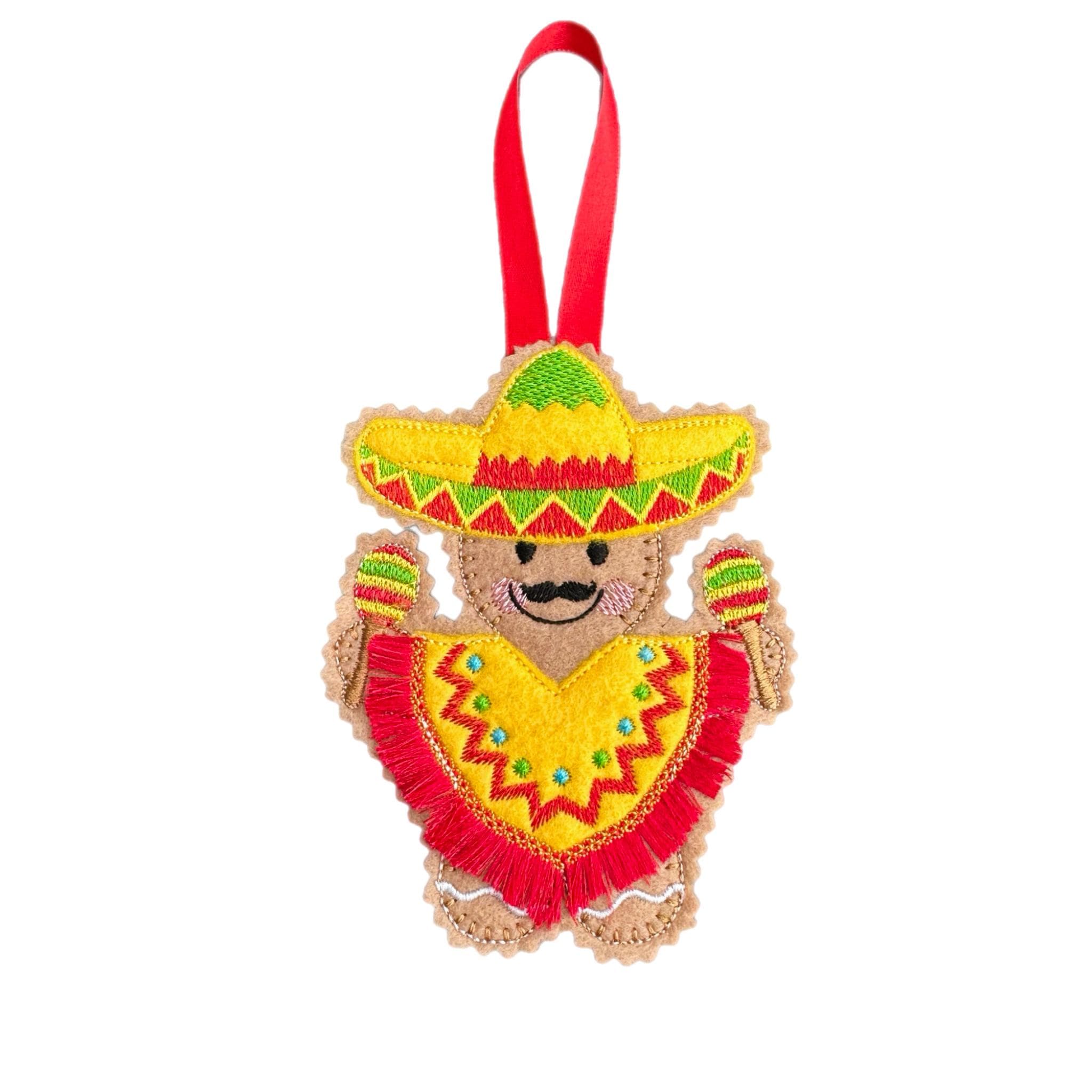 Mexican Gingerbread Man Felt Decorations — image 4