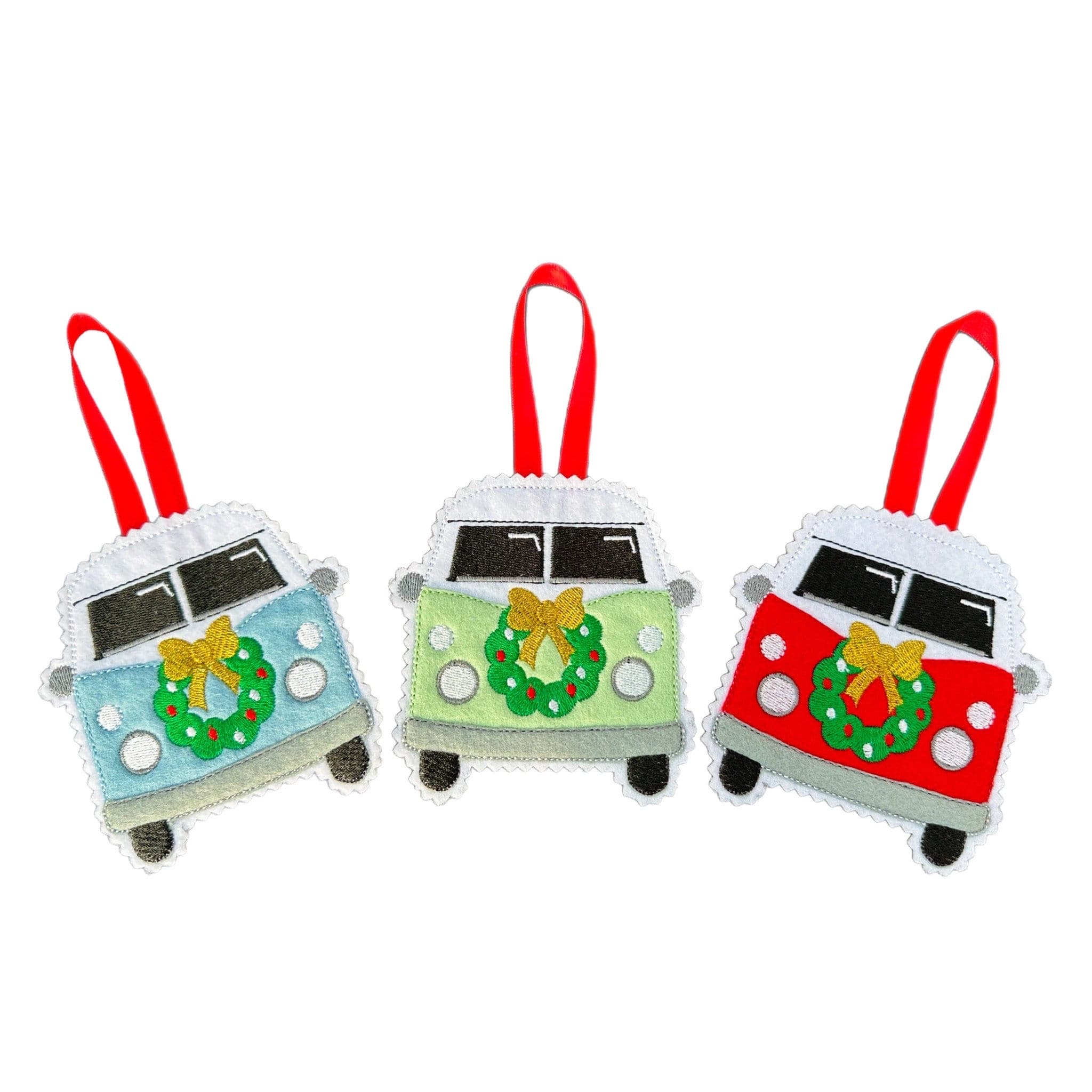 Camper van Gingerbread Felt Decoration