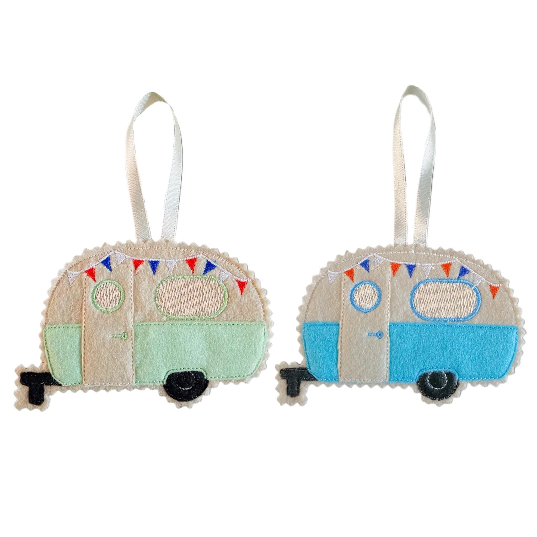 Vintage Caravan Felt Hanging Decoration
