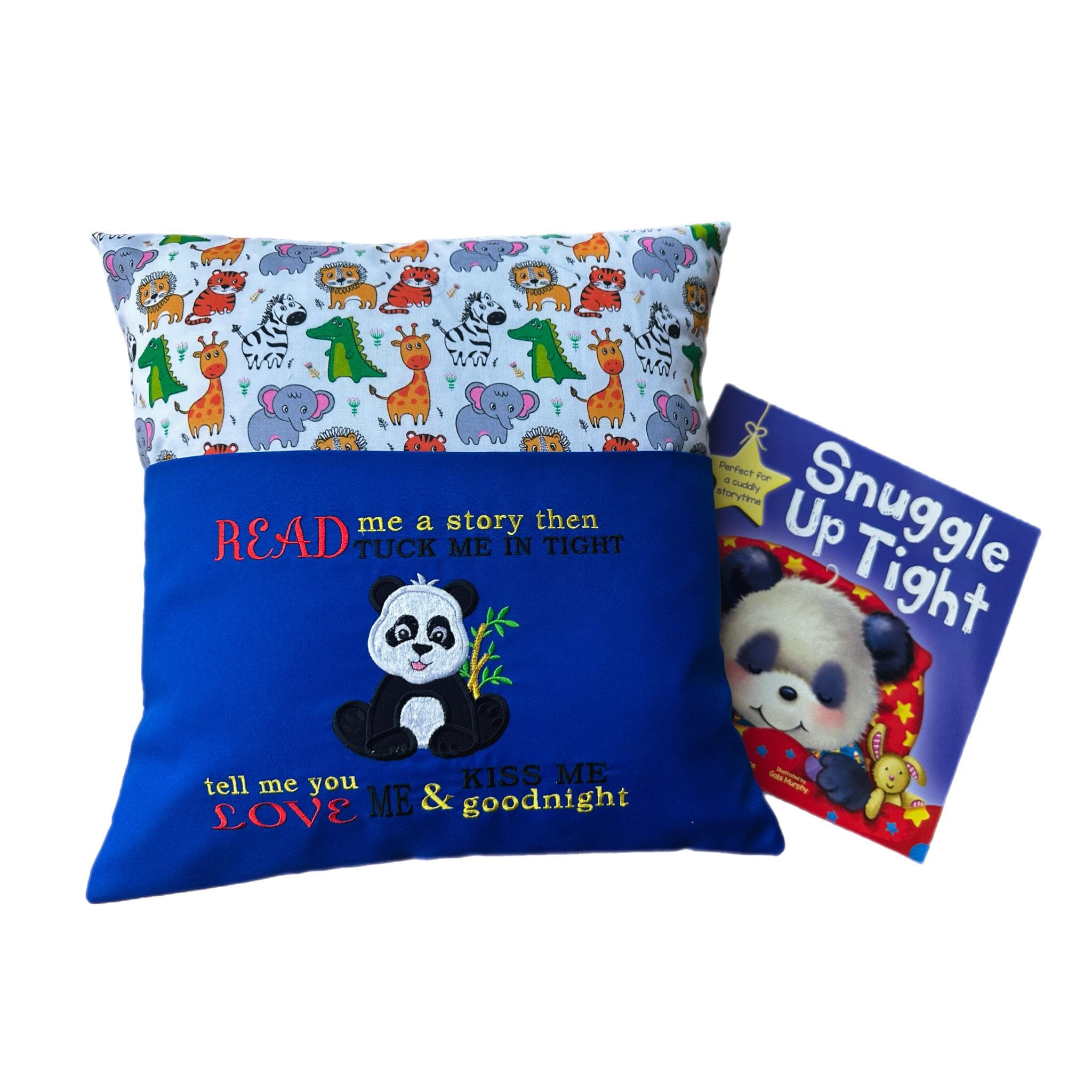 Panda Reading Pillow / Book Cushion /Personalised — image 7
