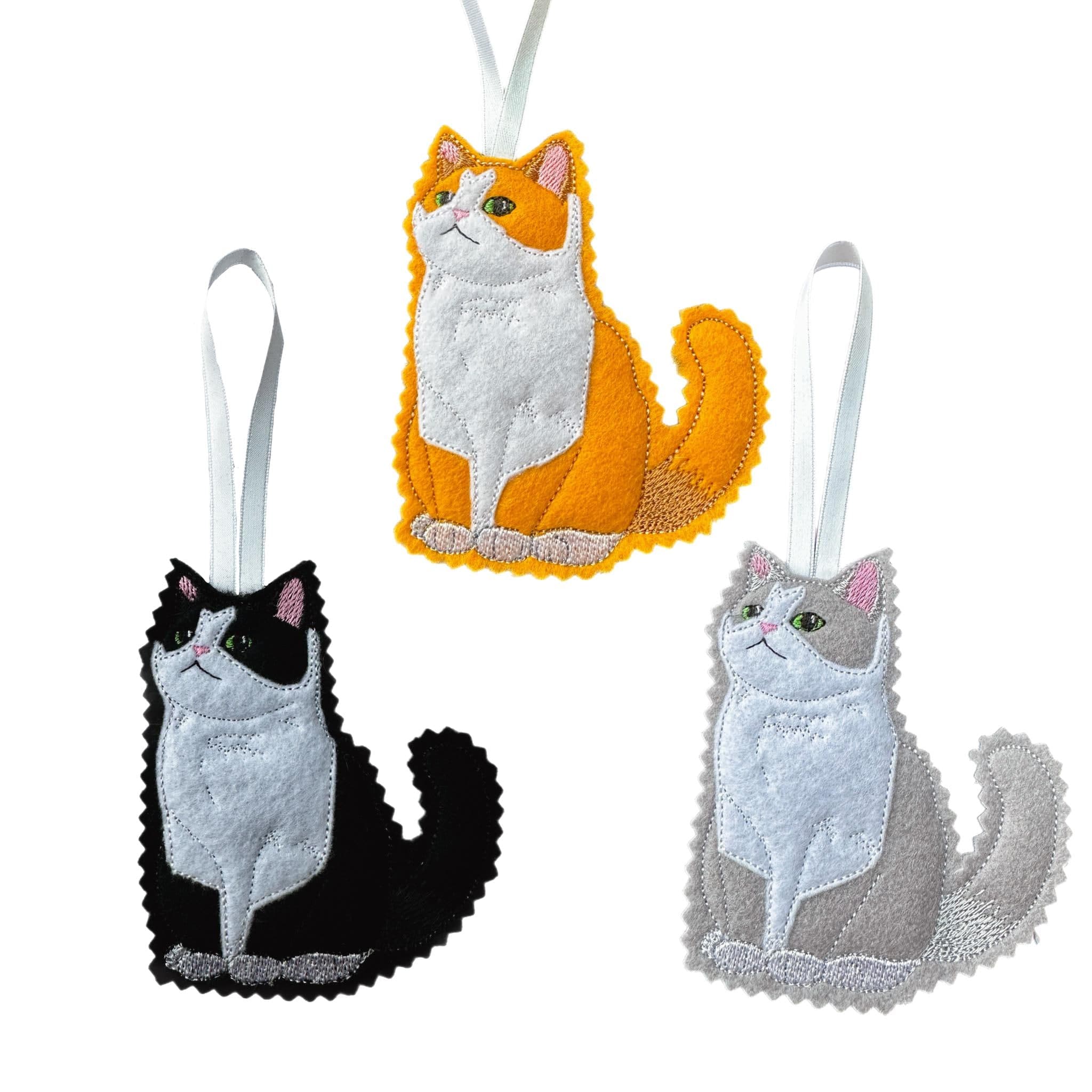 Cat Felt Hanging Decoration - Cat lover GIft