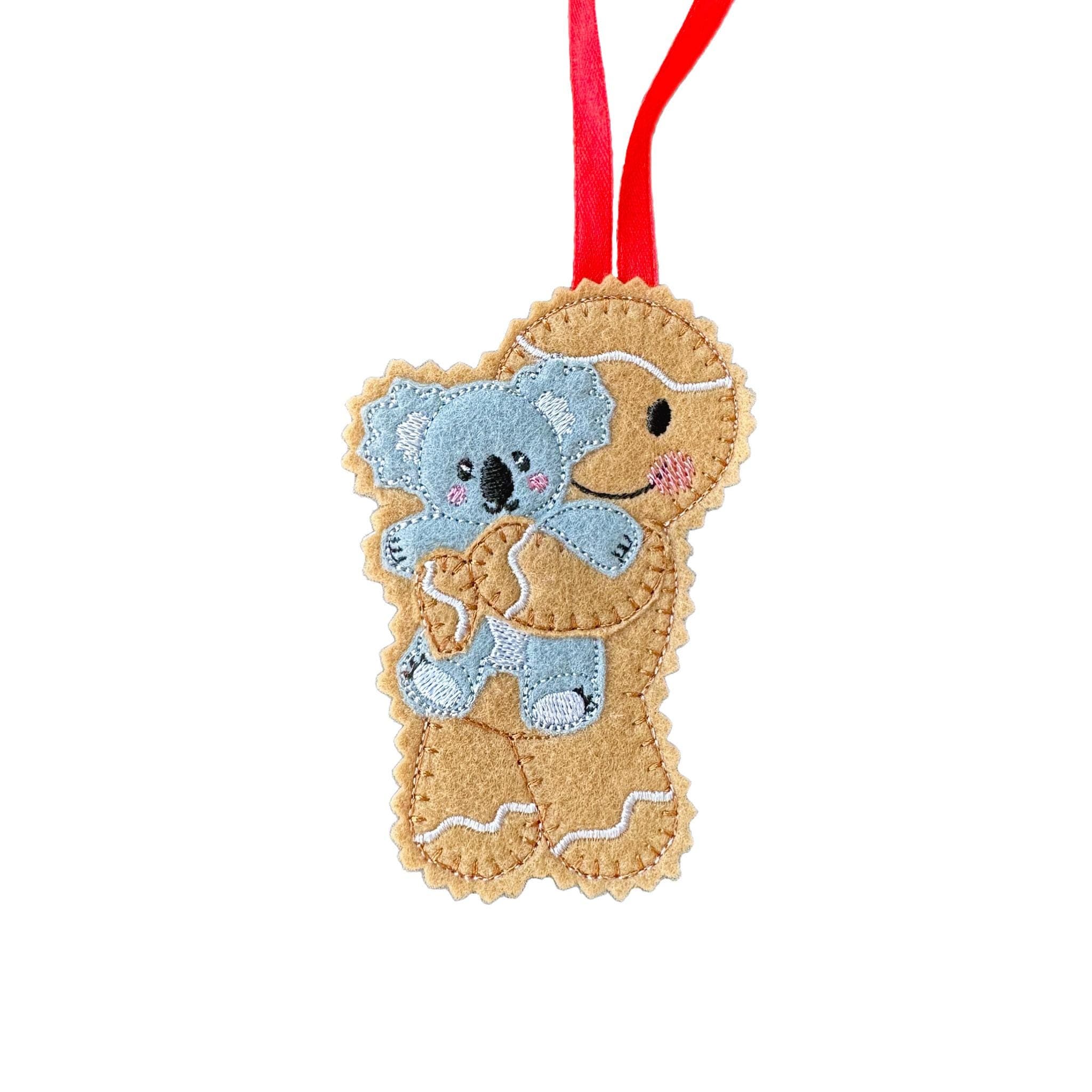 Koala Gingerbread Felt Decoration