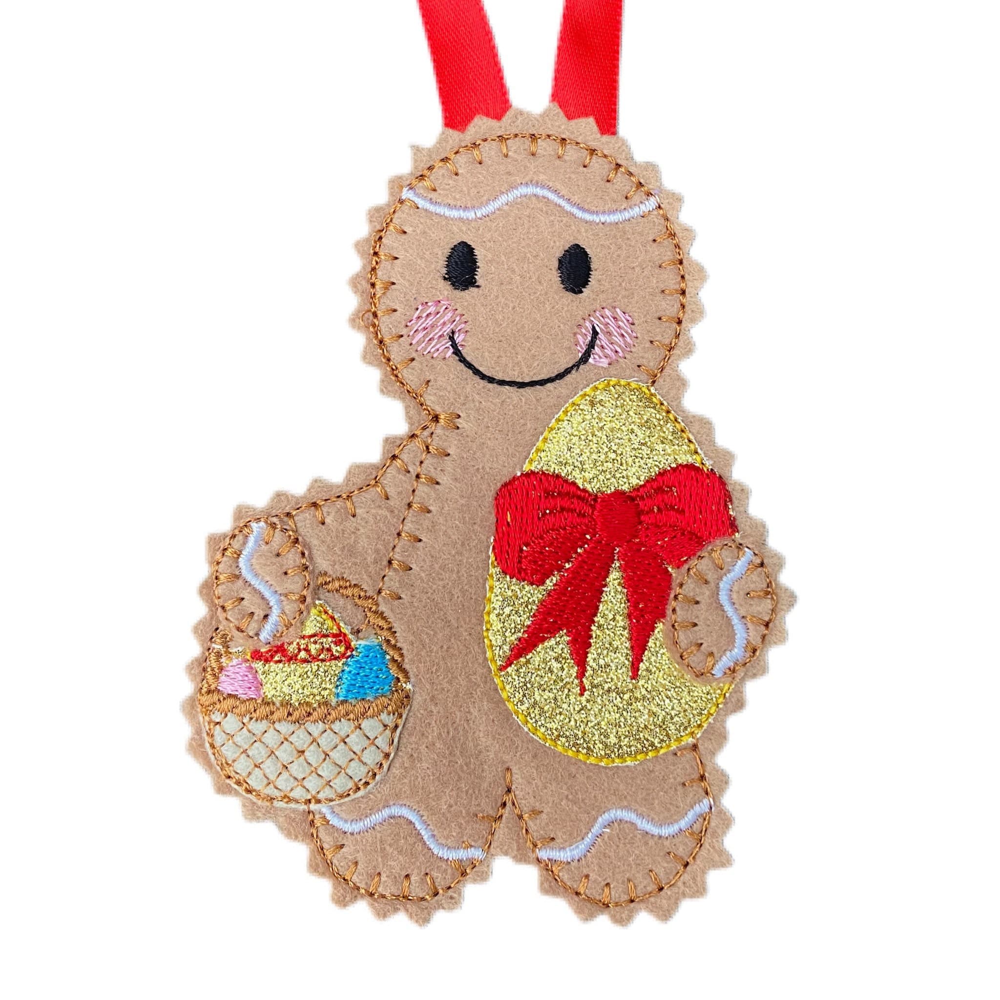 Easter Gingerbread Man Felt Decoration — image 2