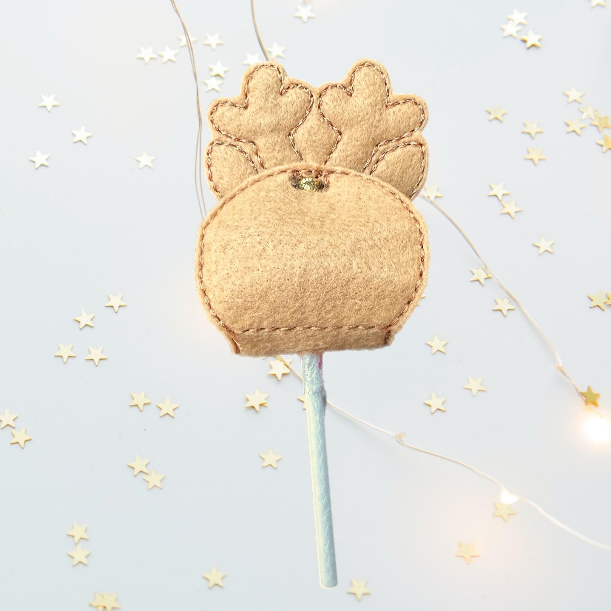 Reindeer Felt Lollipop Holder – Christmas Party Favour — image 4