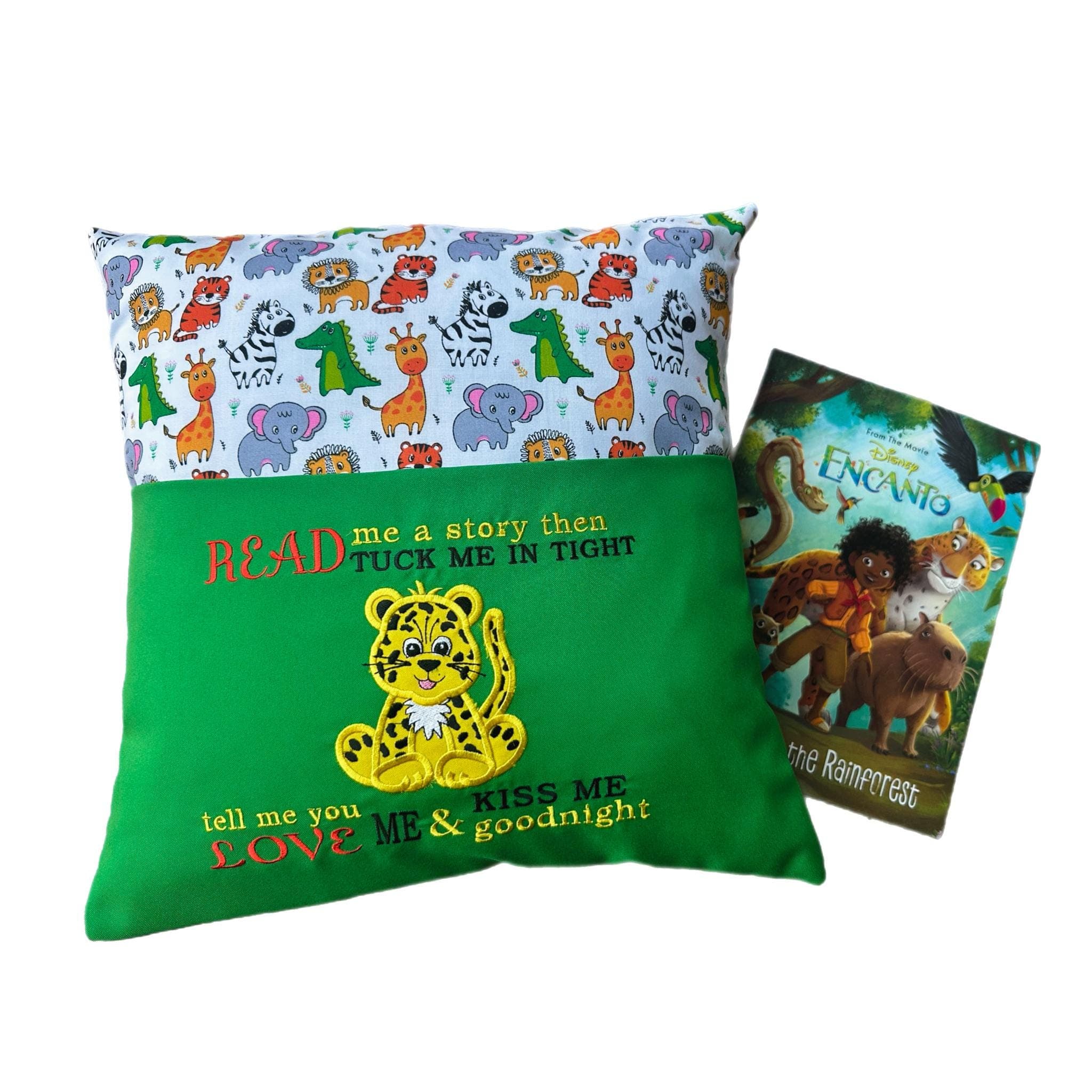 Cheetah / Leopard Reading Pillow / Book Cushion — image 6