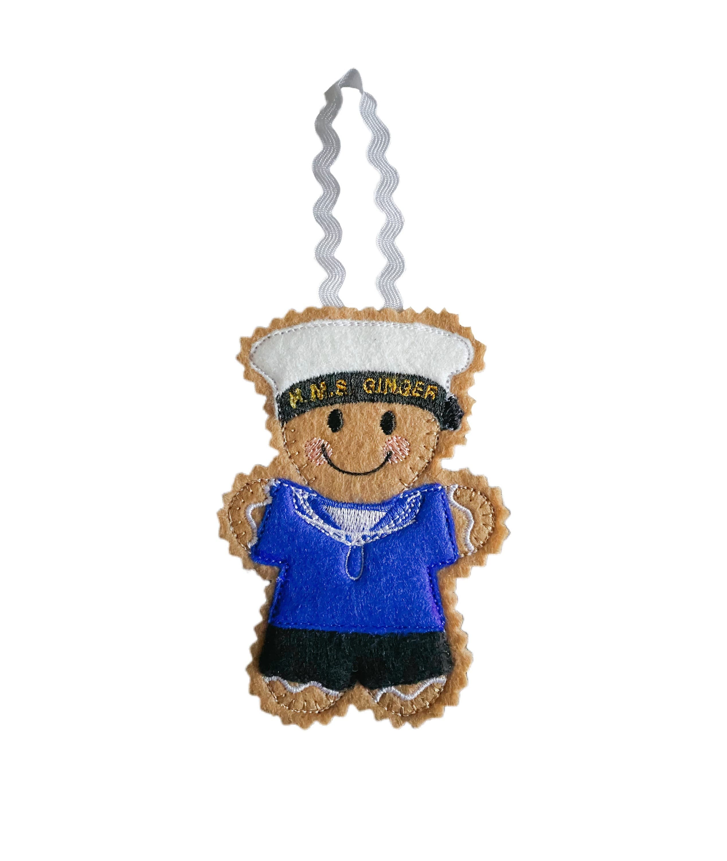 Sailor/Mariner Gingerbread Man Felt Decoration