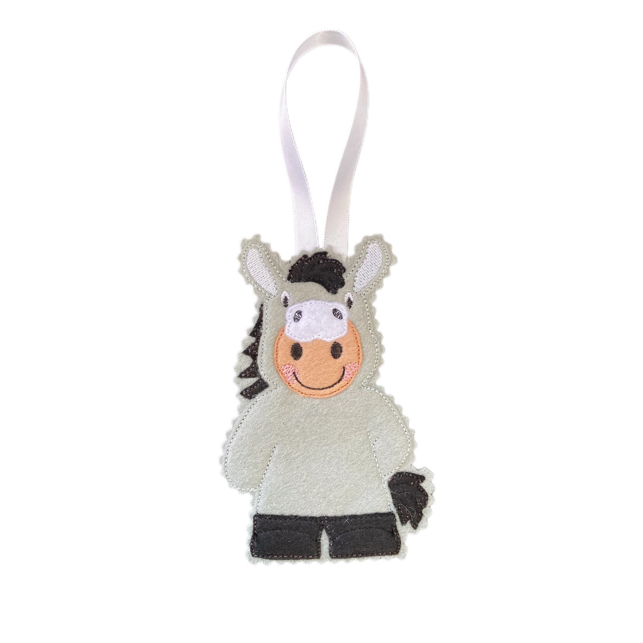 Donkey Dress Up Gingerbread Man Felt Decoration