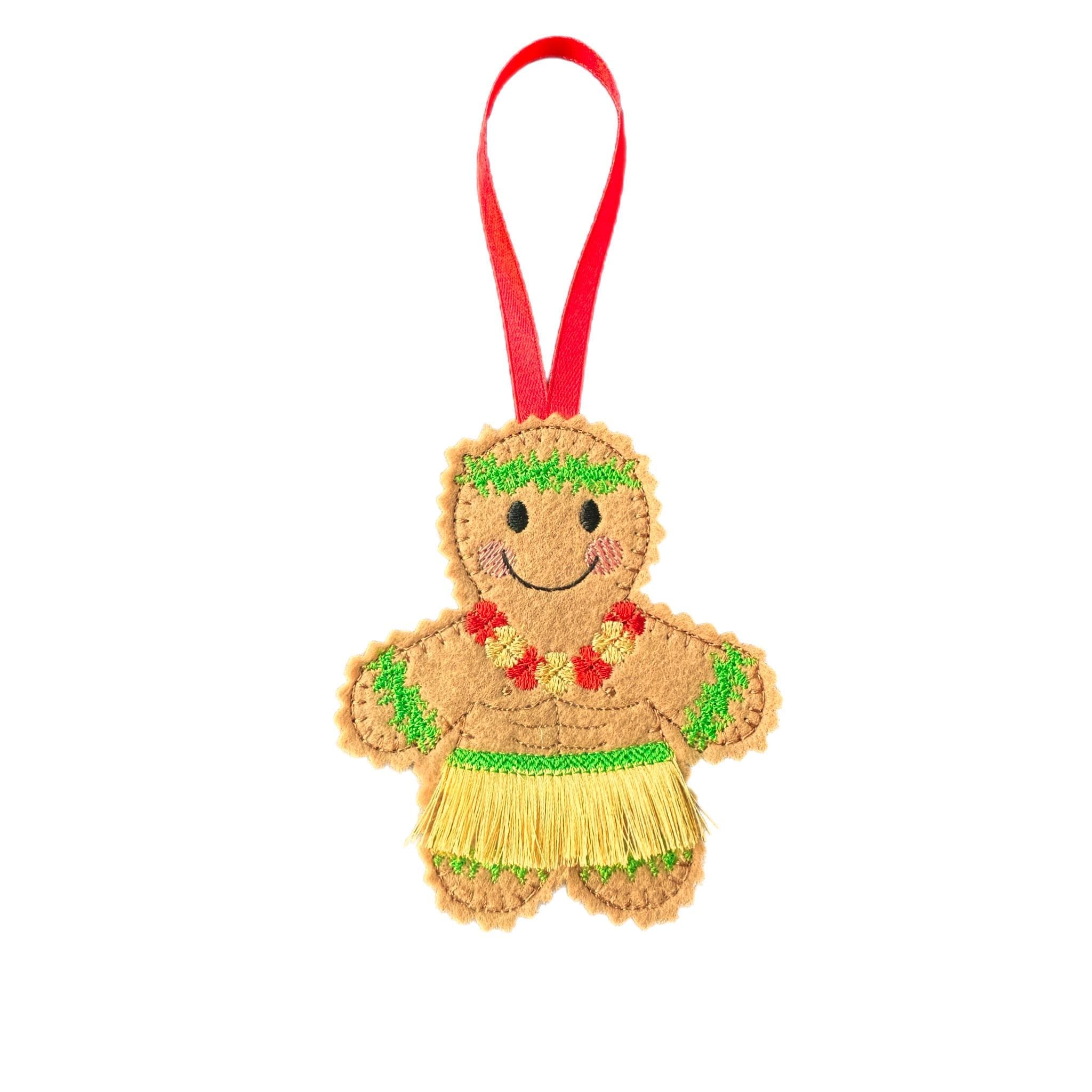 Hawaiian Gingerbread Felt Luau Decoration — image 5