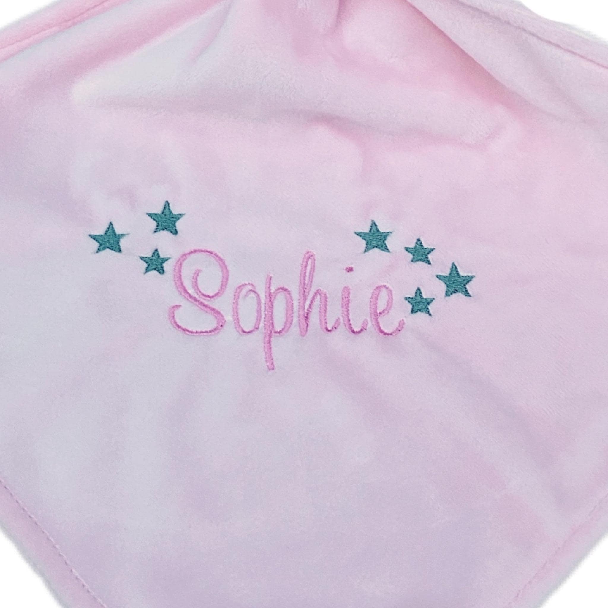 Pink Bunny Comforter / Personalised Keepsake / Newborn Baby Gift / Baby Shower — image 2