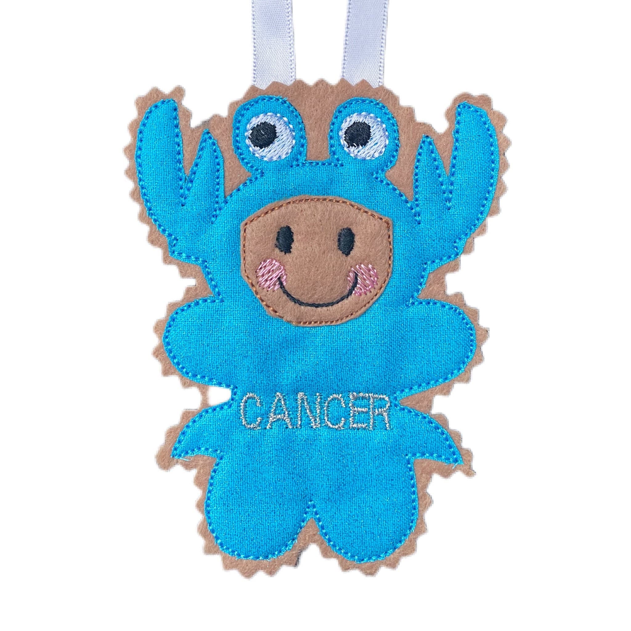 Horoscope Cancer Starsign Gingerbread Man Felt Decoration — image 2