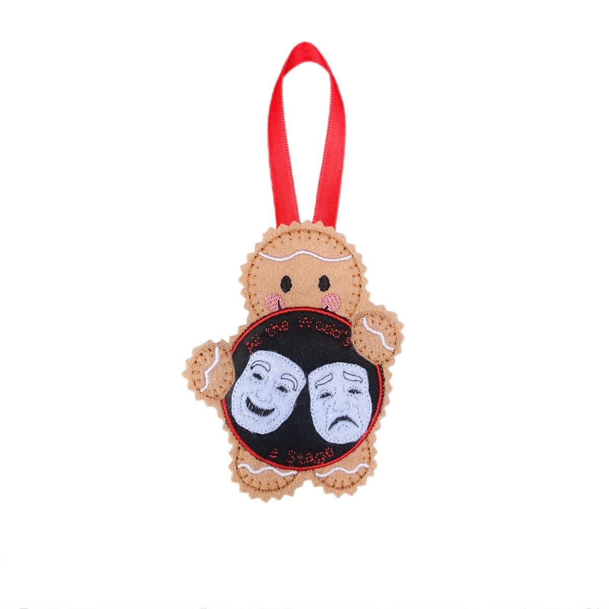 Theatre / Drama Gingerbread Man Felt Decoration