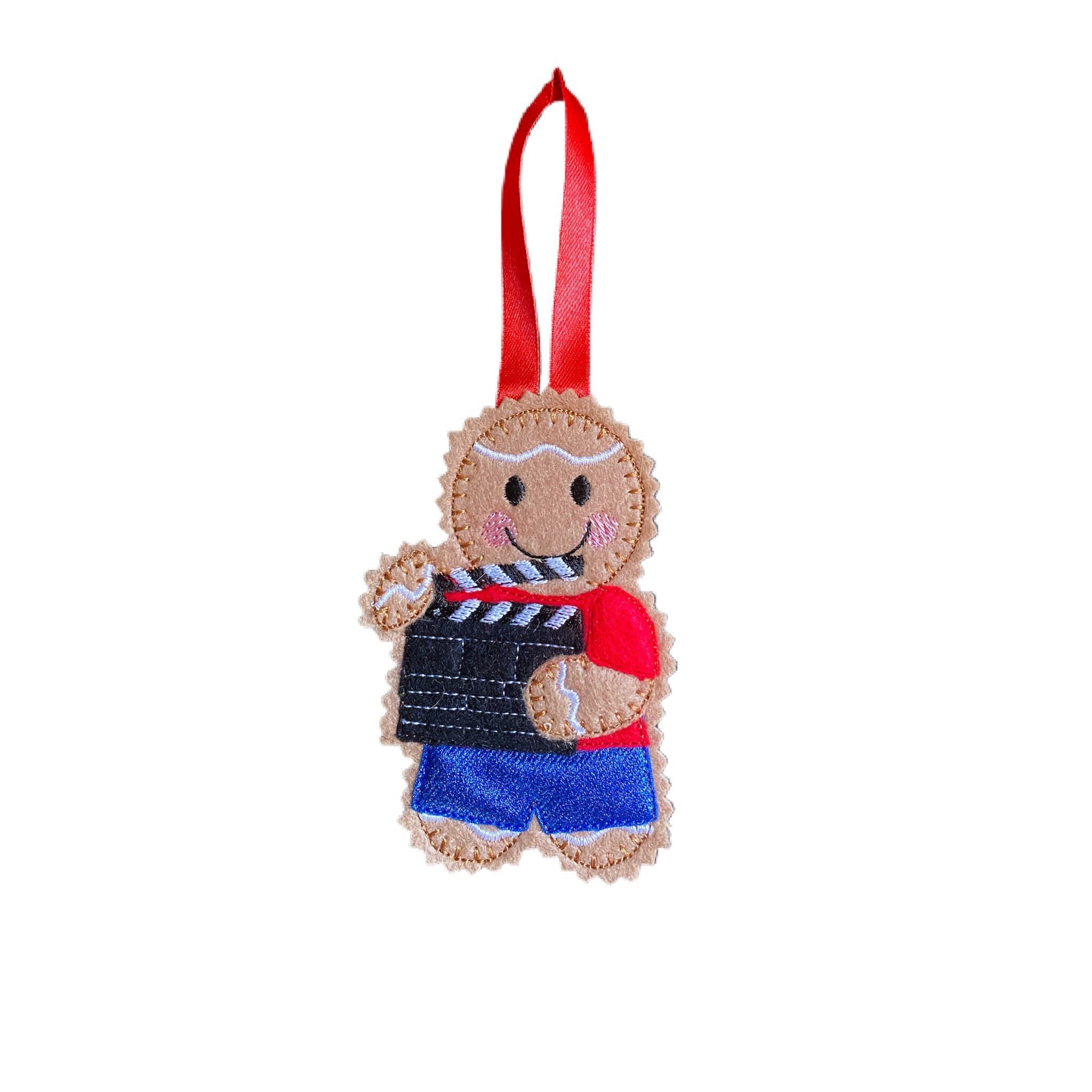 Film maker / director Gingerbread Man Felt Decoration