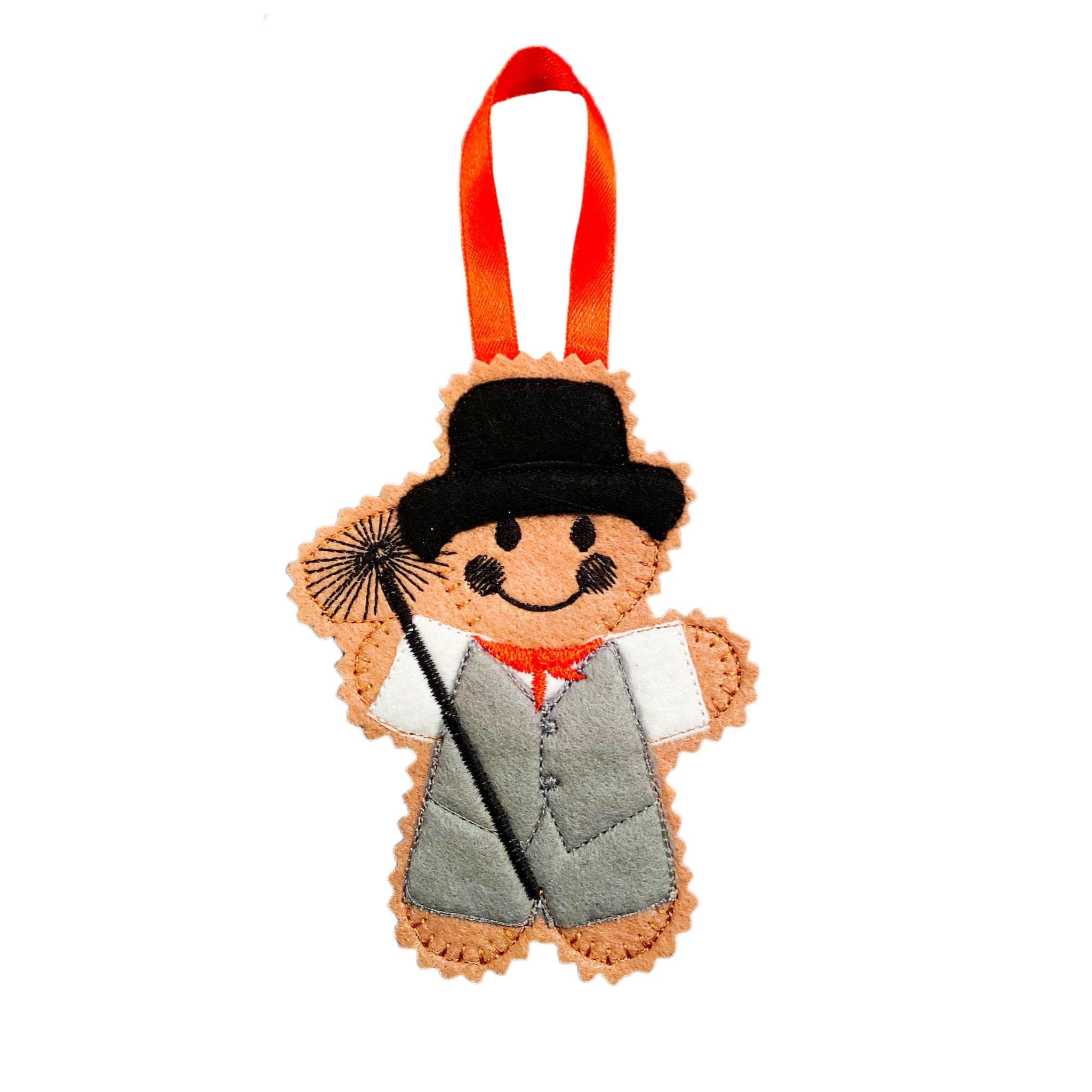 Chimney Sweep/Sweep Gingerbread Man Felt Decoration