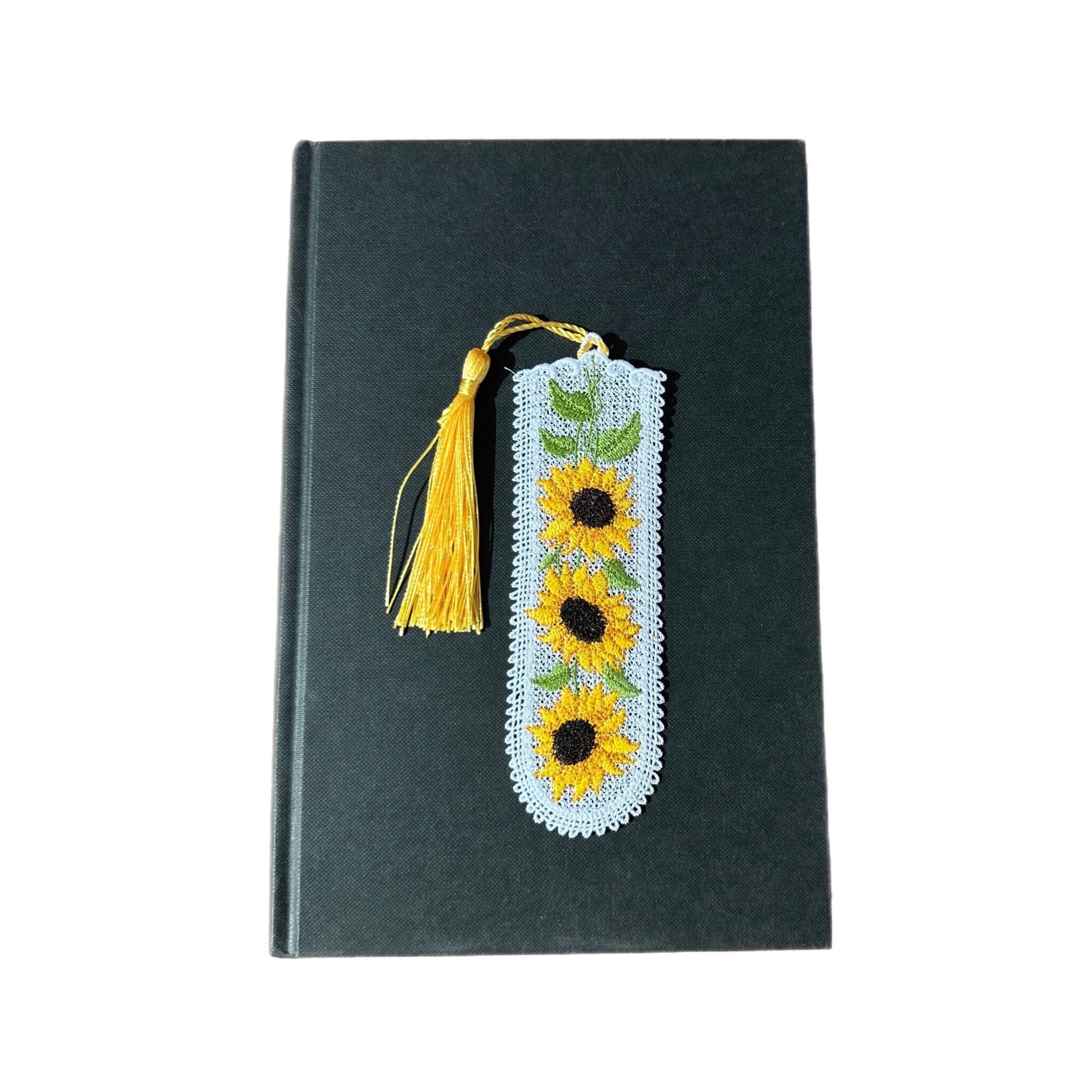 SunFlower Lace Embroidered Bookmark — image 3