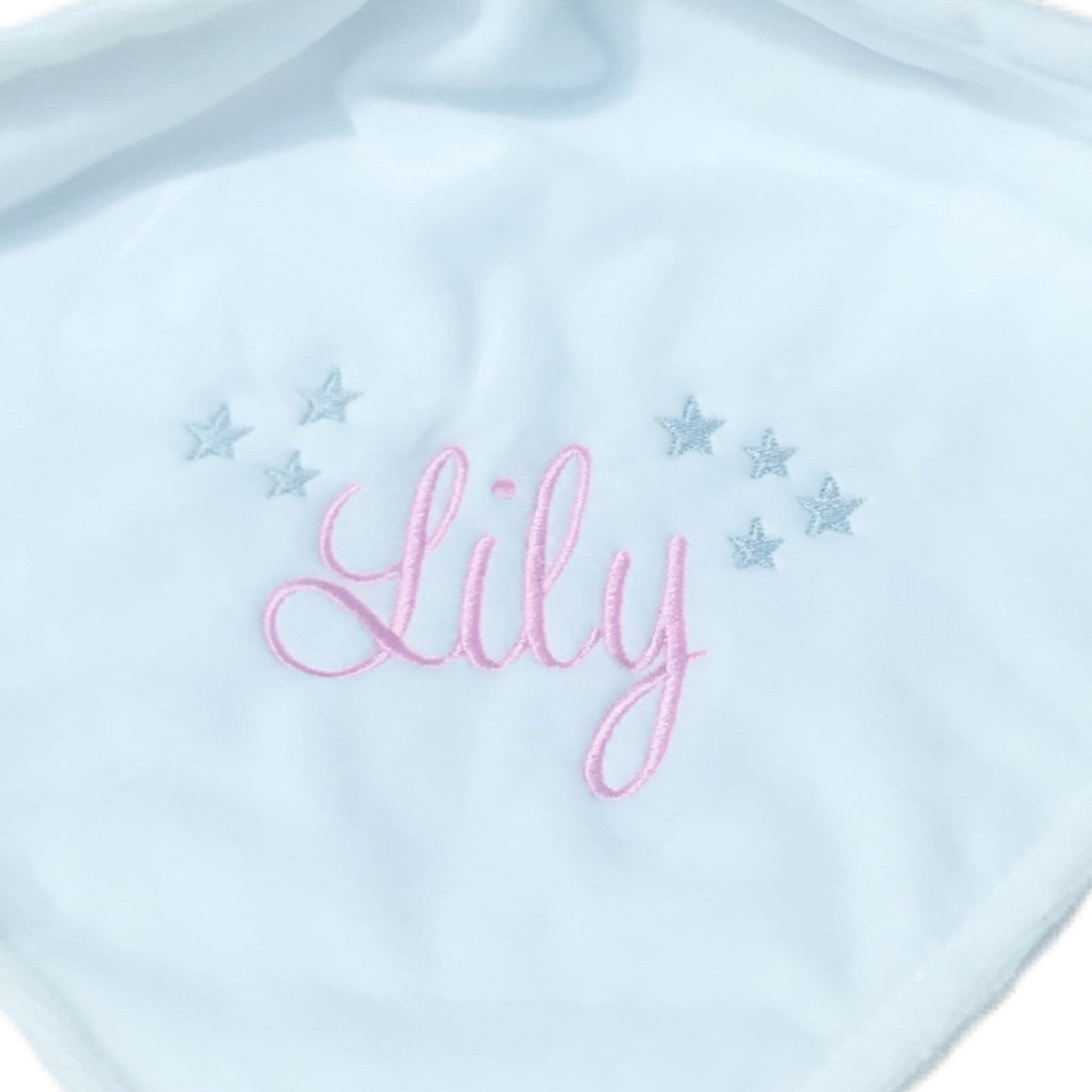 Personalized White Unicorn Fleece Baby Comforter: Newborn Gift — image 2