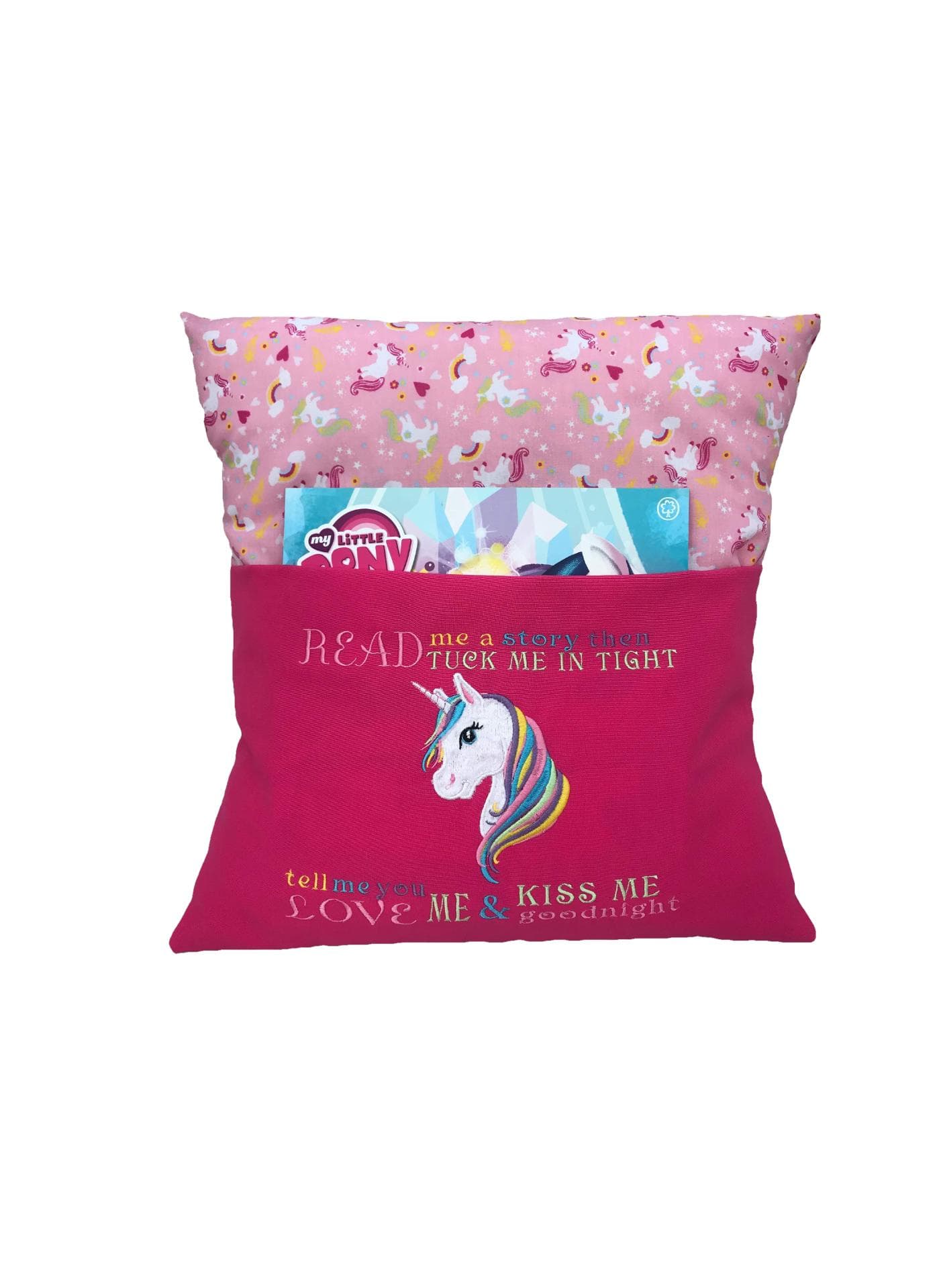 Unicorn Book Cushion: Handmade Children's Reading Pillow — image 3