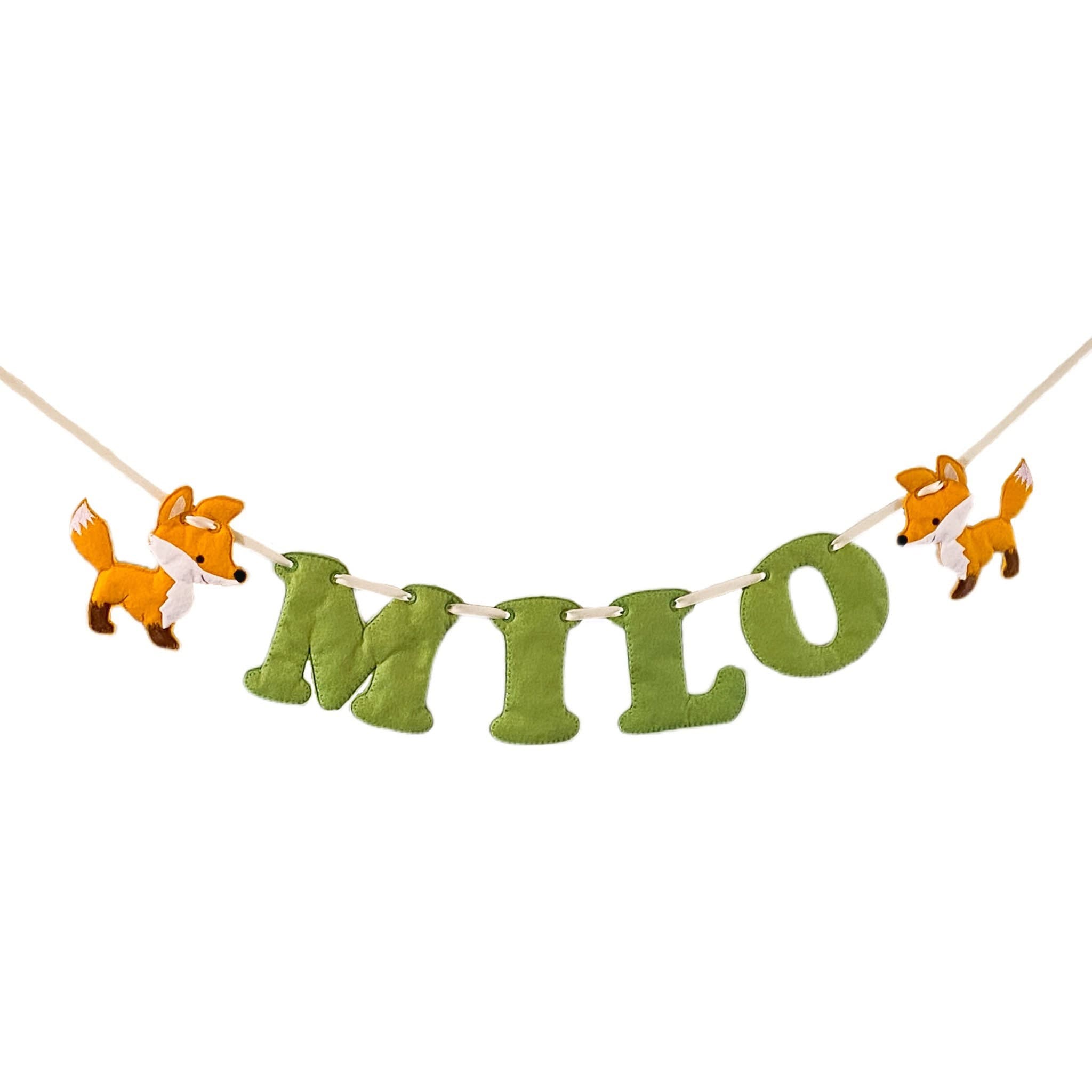 Fox Personalised Felt Banner / Bunting