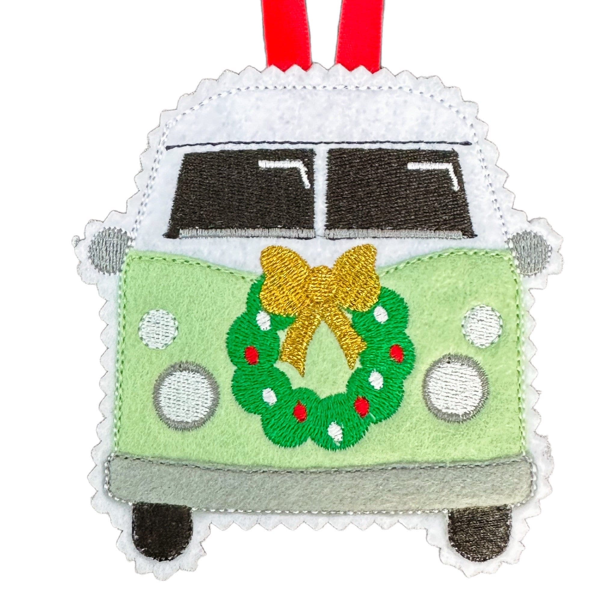Camper van Gingerbread Felt Decoration — image 4