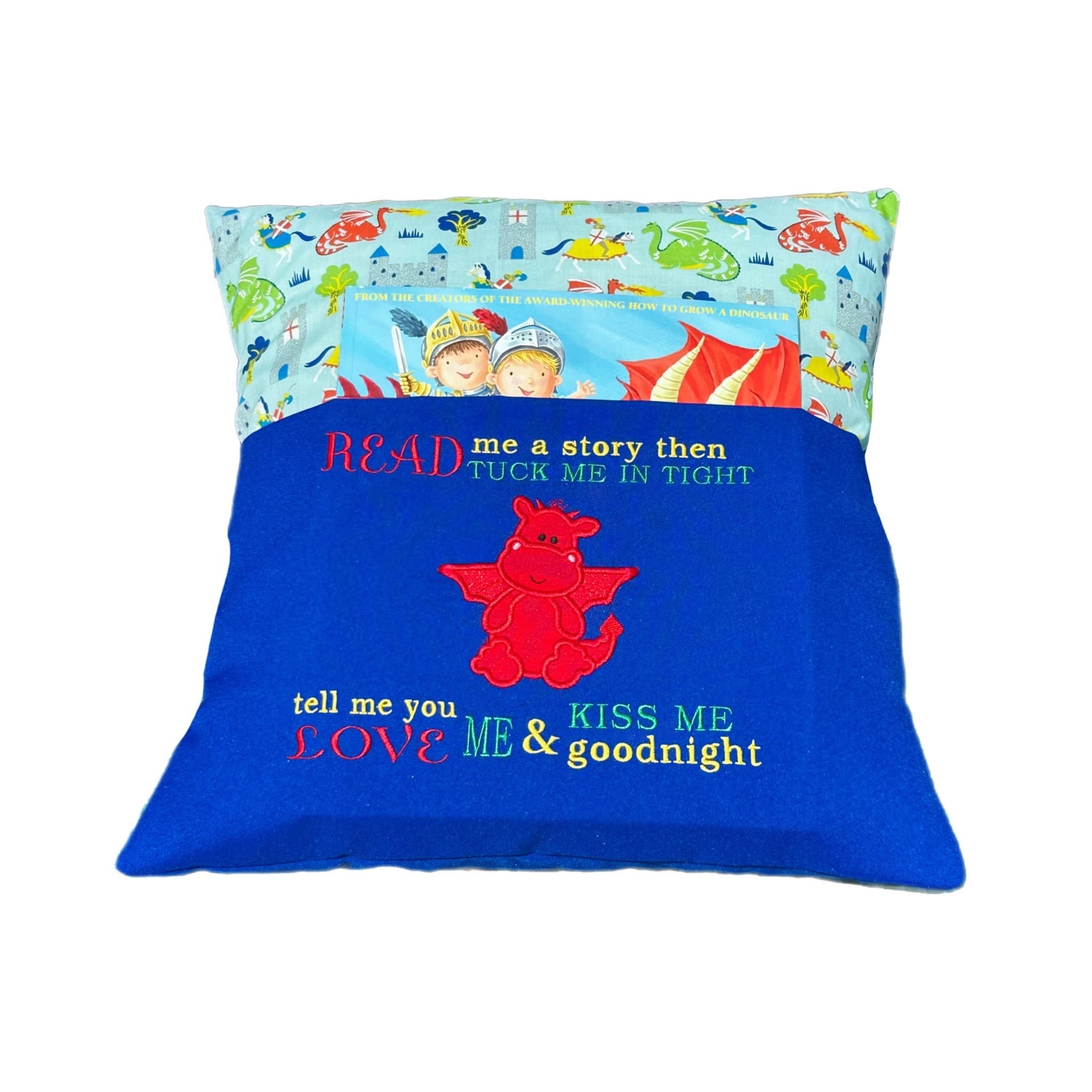 Welsh Dragon Reading Book Cushion