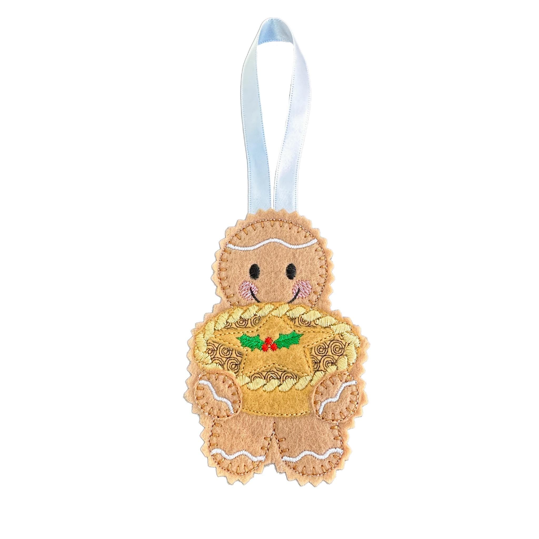 Mince Pie Christmas Gingerbread Felt Decoration — image 2