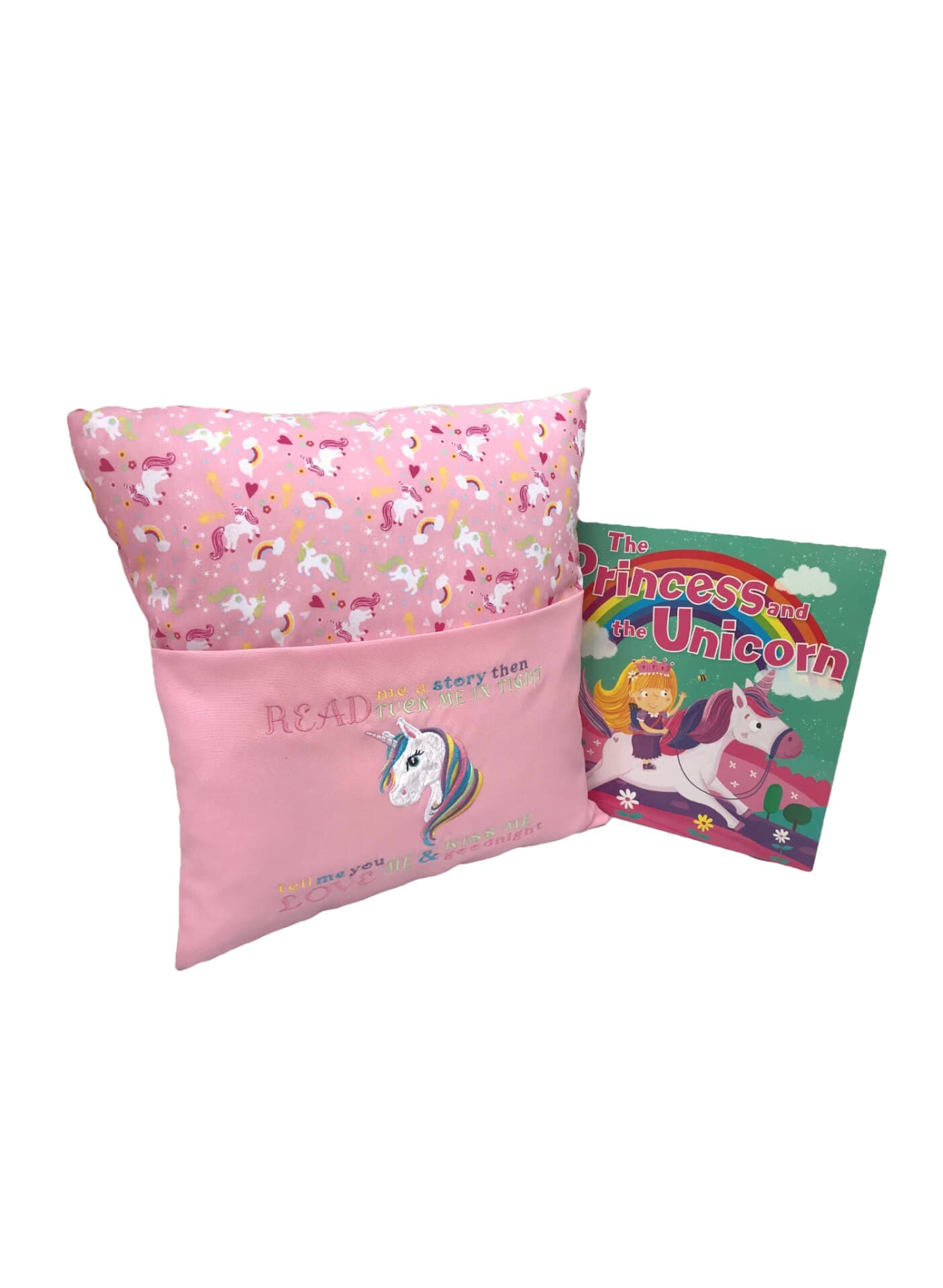 Pink Unicorn Reading Book Cushion / Reading Pillow — image 4