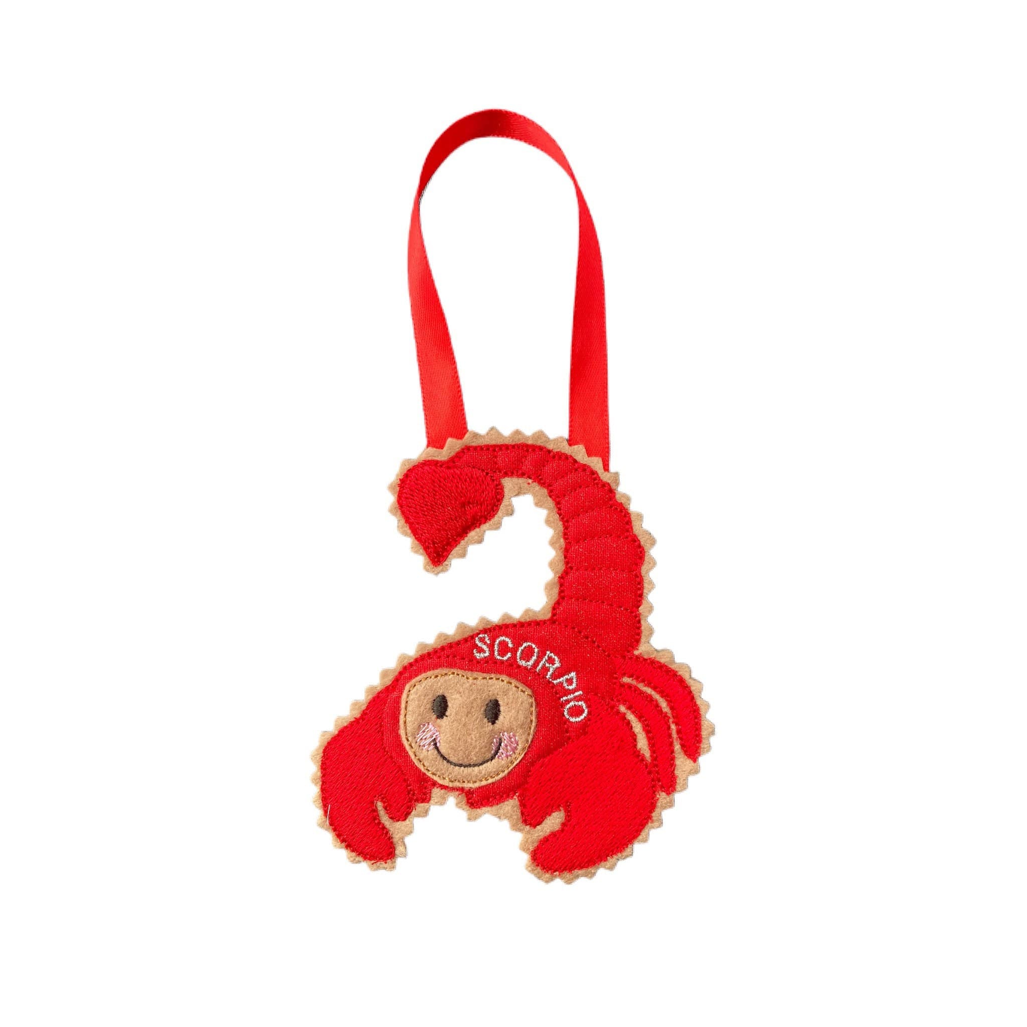 Horoscope Scorpio Starsign Gingerbread Man Felt Decoration