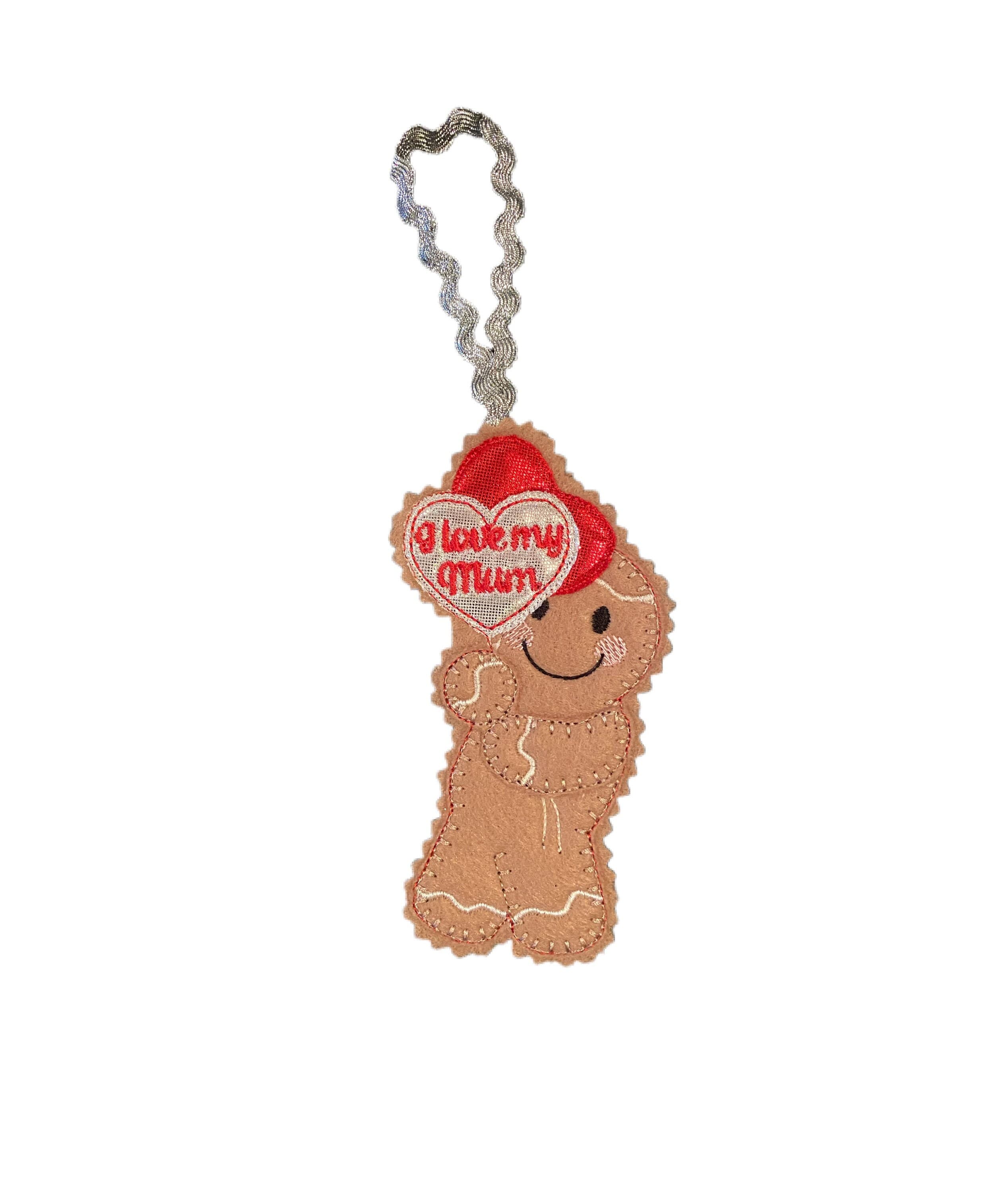 Mum Gingerbread Man Felt Decoration