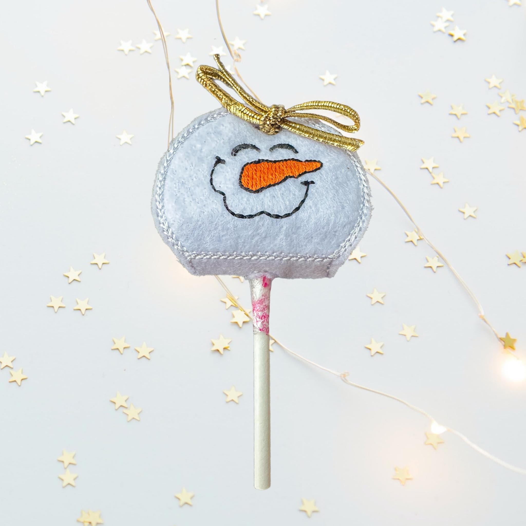 Snowman Felt Lollipop Holder – Christmas Party Favour — image 4