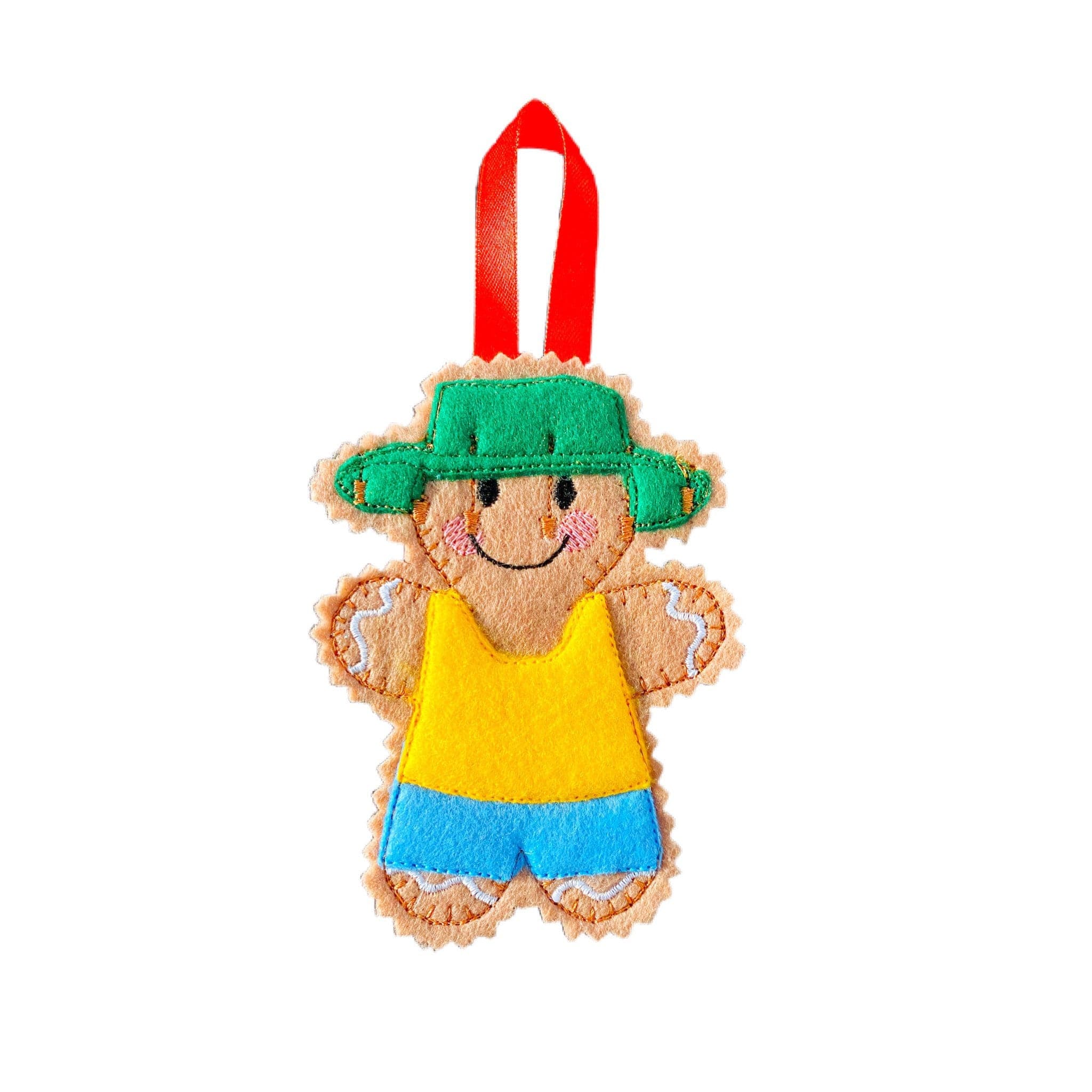 Australian Gingerbread Man Felt Decoration
