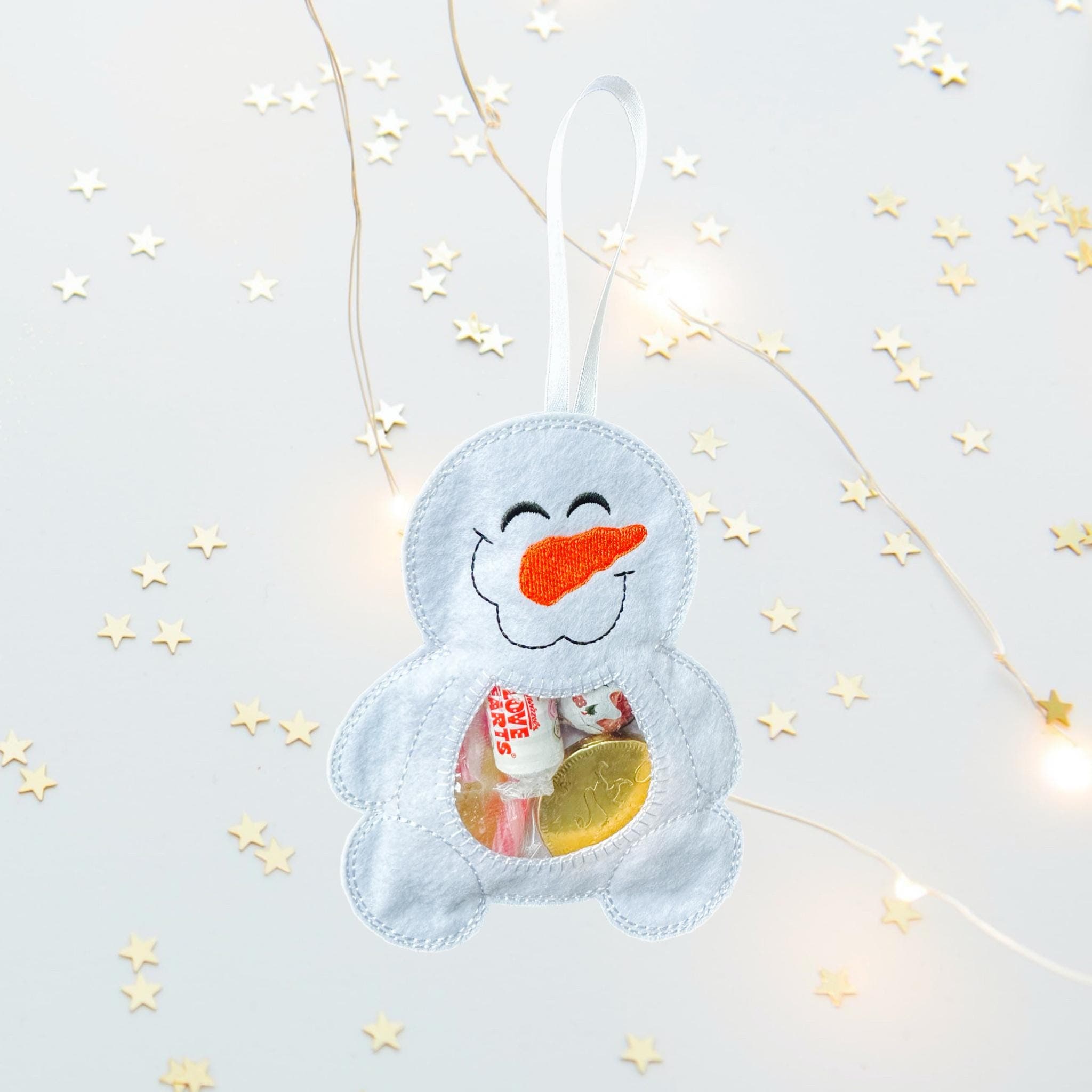 Snowman Felt Treat Bag – Christmas Sweet Holder — image 6